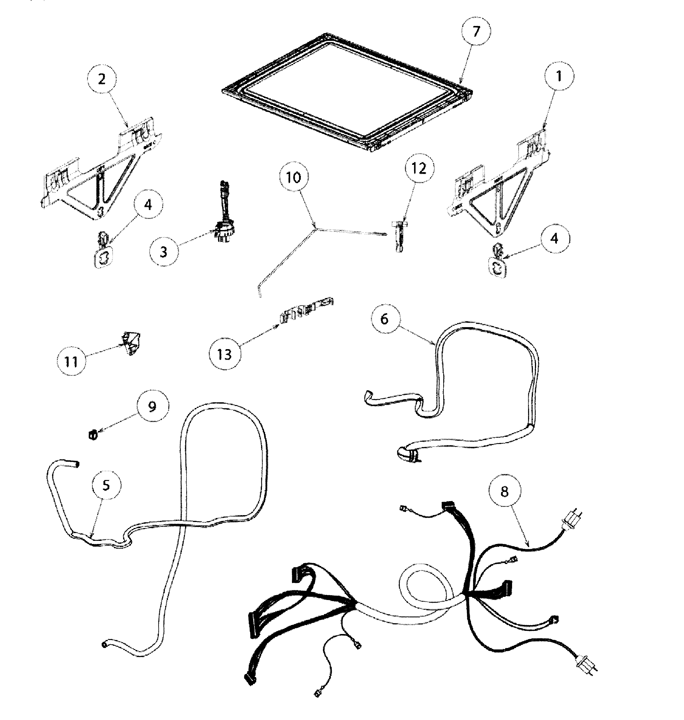 Fisher & Paykel DD24DHTI6V2-88608-A lid assy diagram