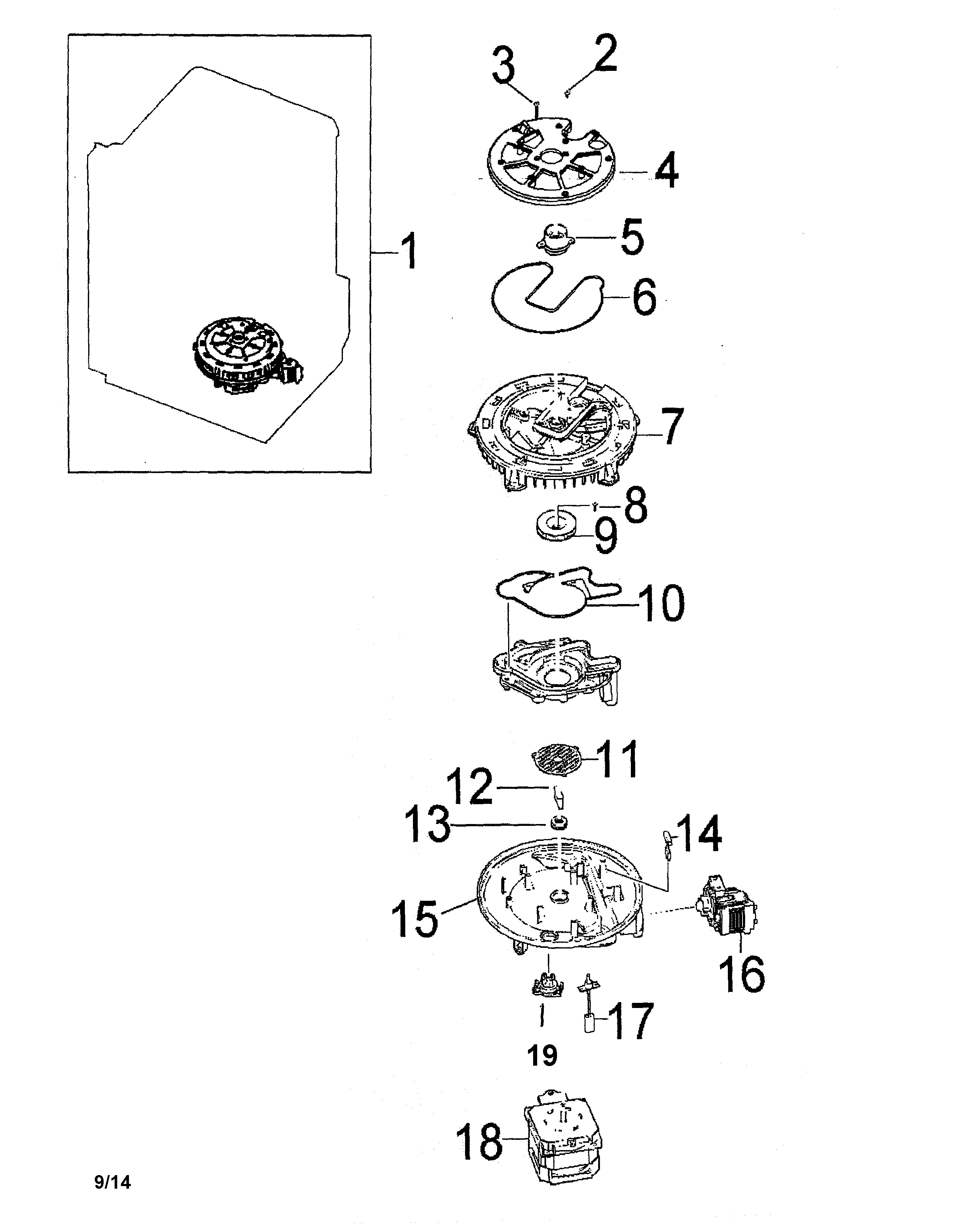 Samsung DMT300RFB/XAA pump assy diagram