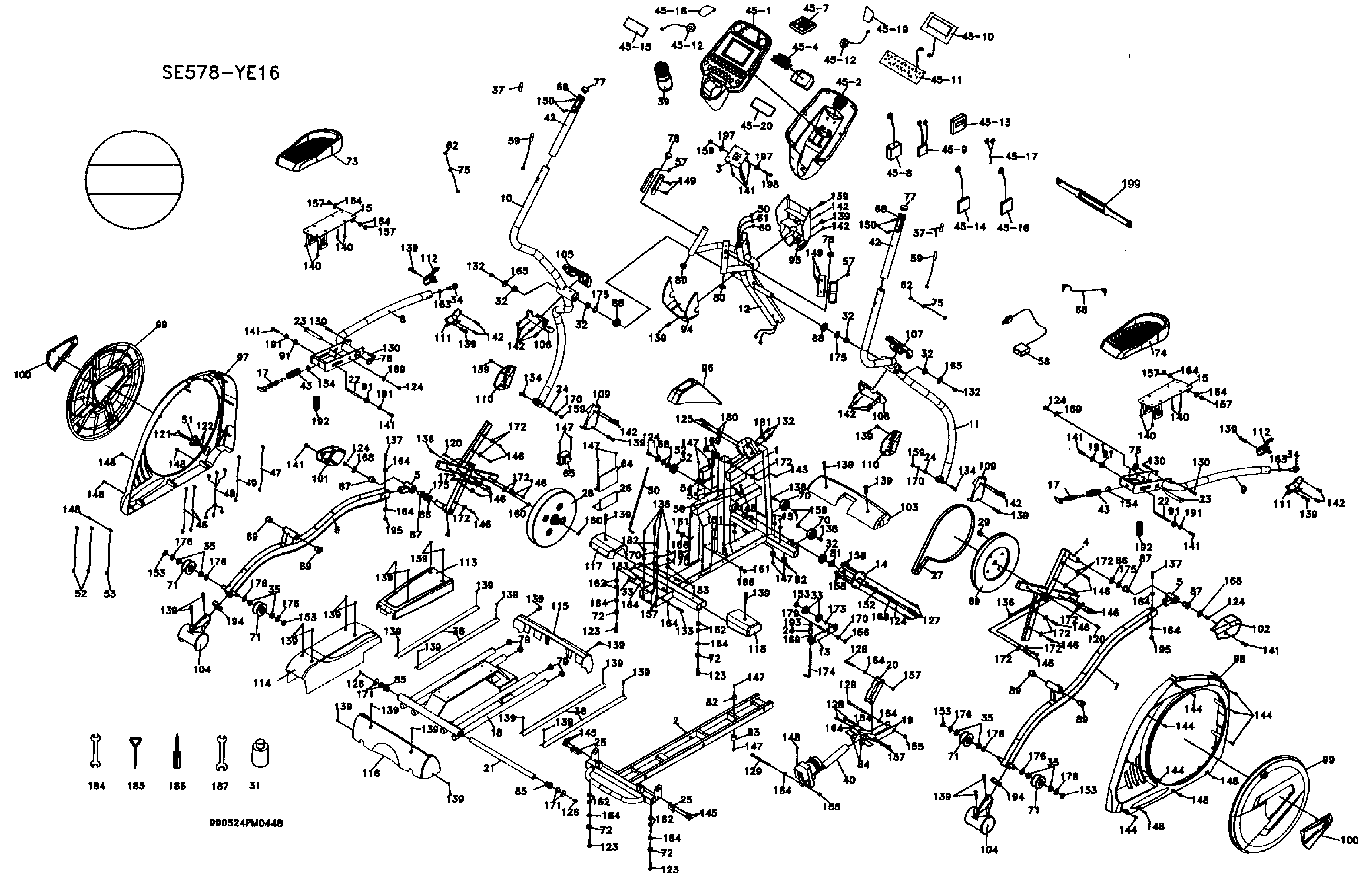 Sole E35-2011 elliptical diagram
