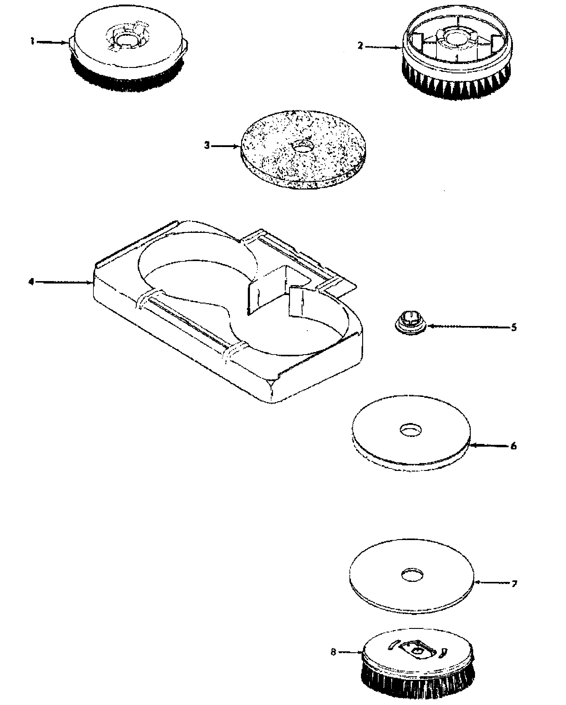 Hoover F4300 brushes diagram