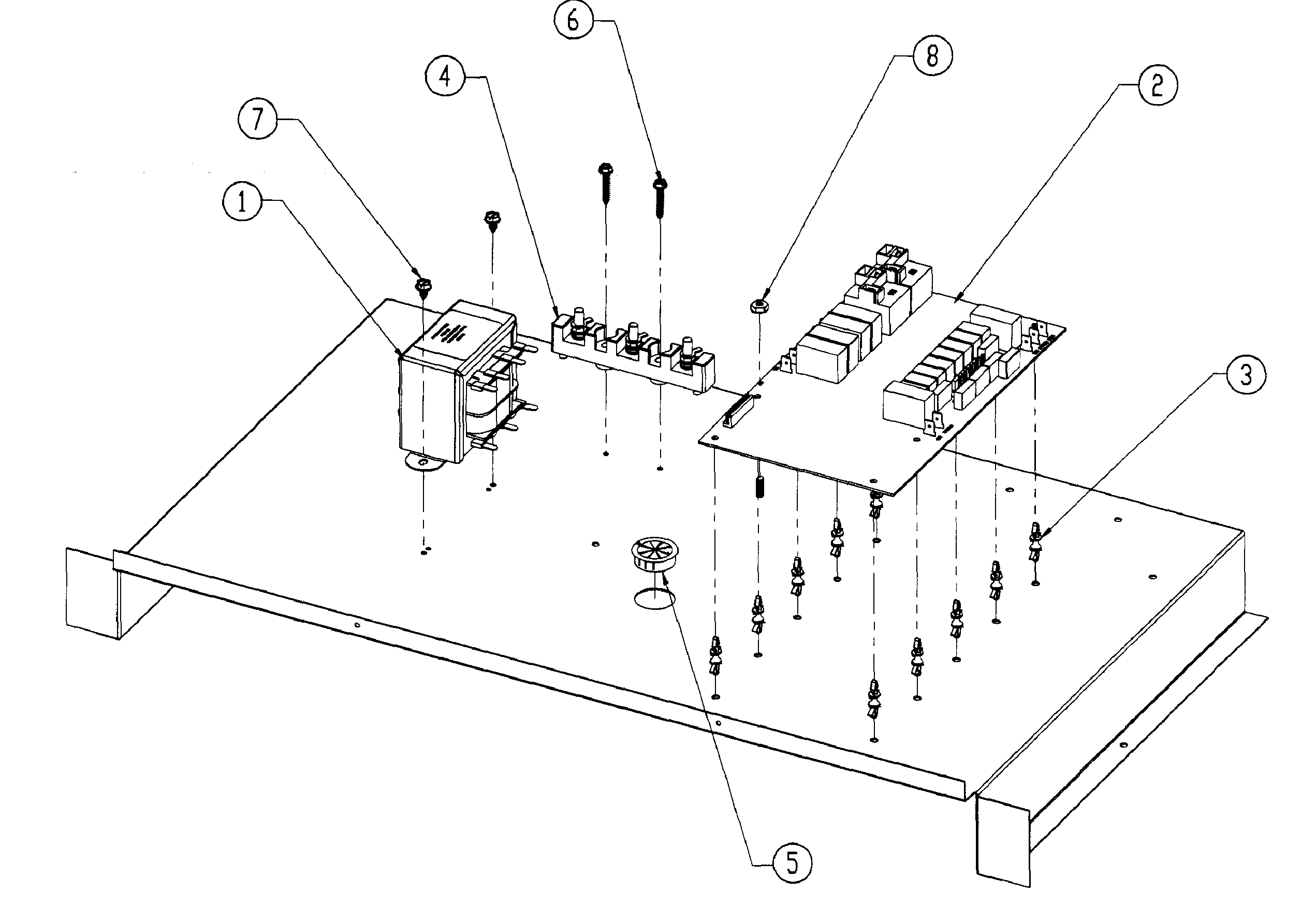 Dacor DO230 pcb assy diagram