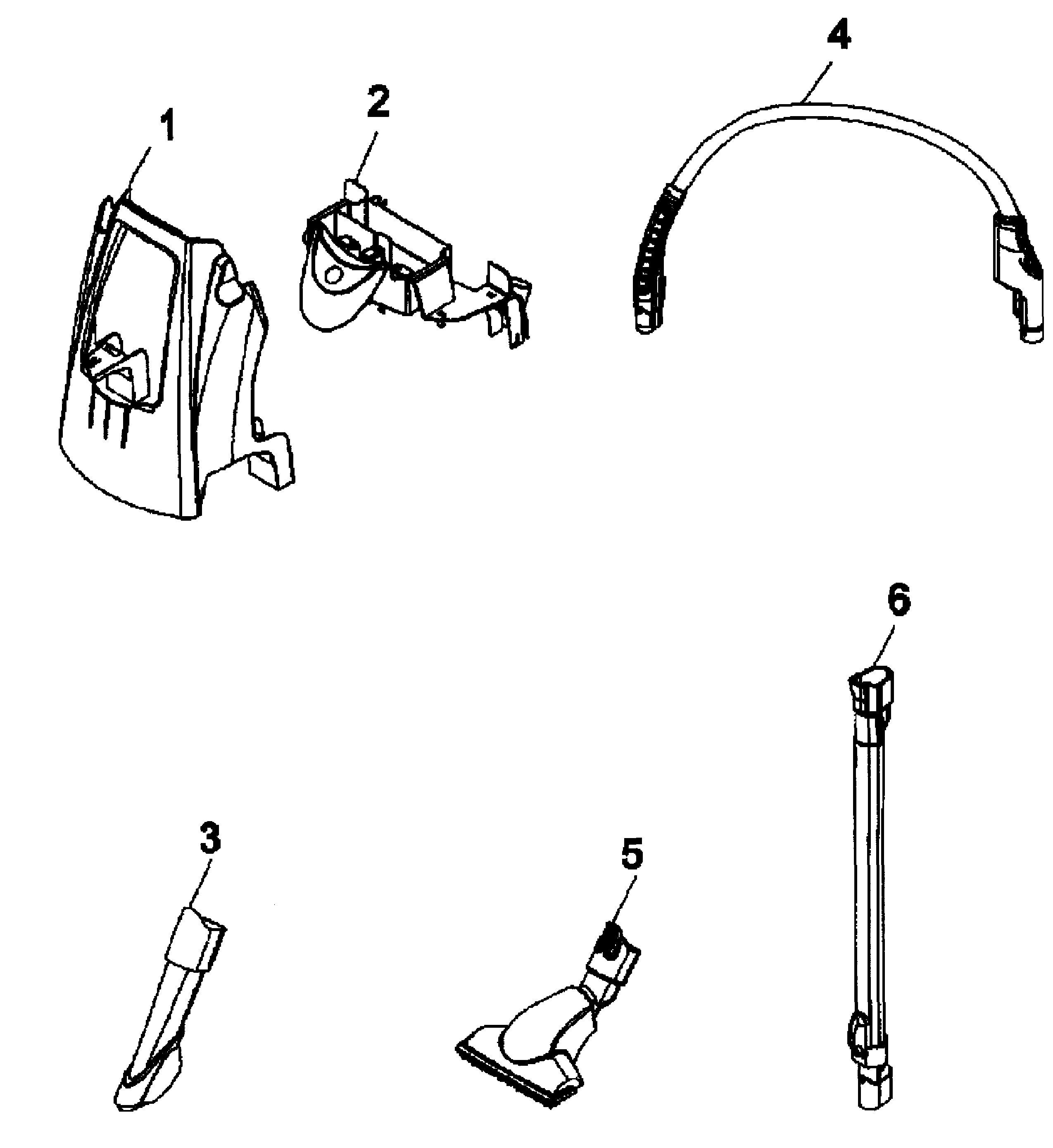 Hoover H3050 accessories diagram