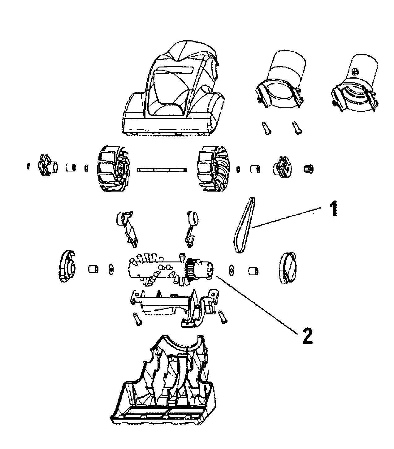 Hoover S3630 turbine diagram