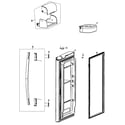 Samsung RF26XAEBP/XAA-00 right door diagram