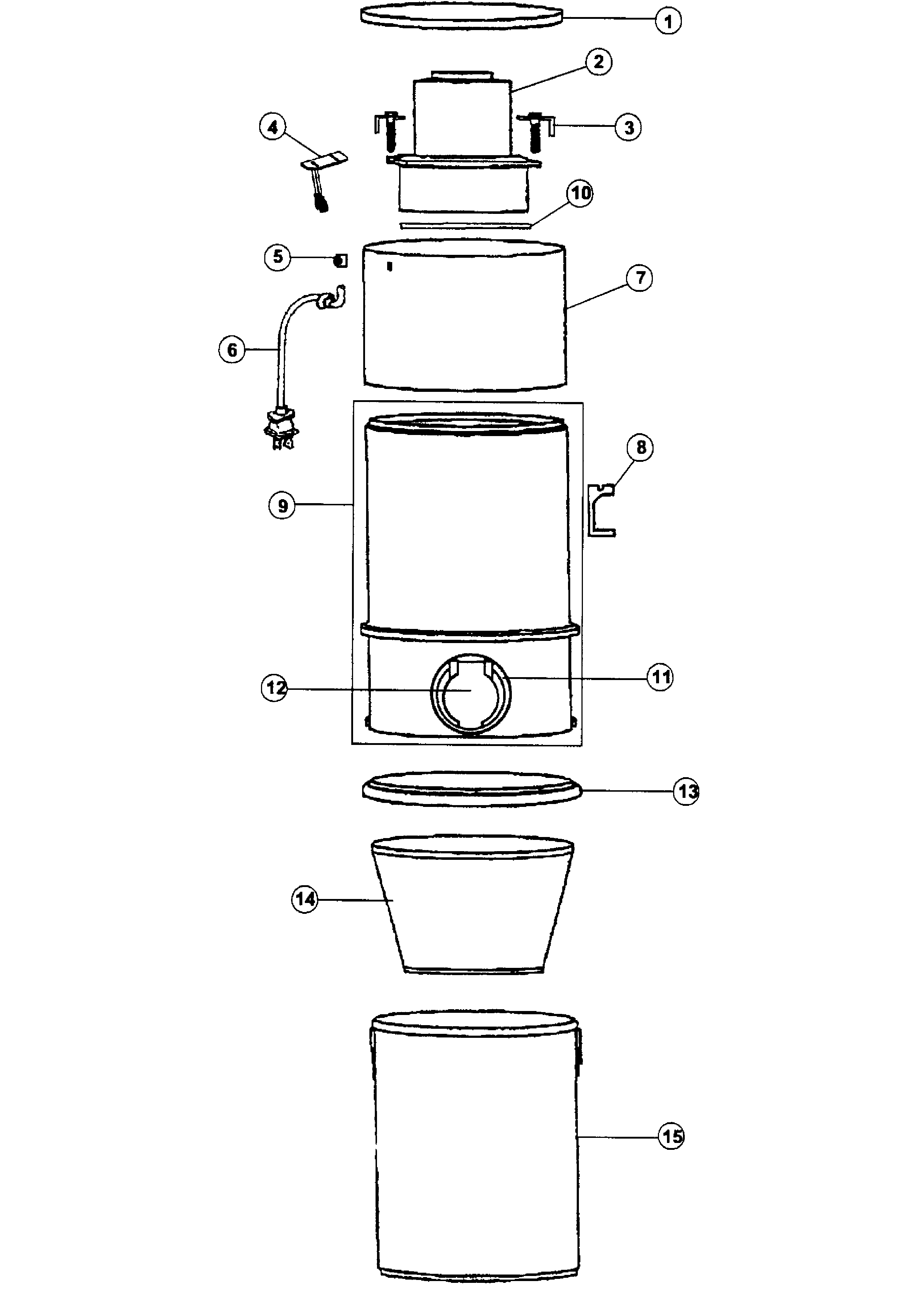 Hoover SH80005CA main body diagram