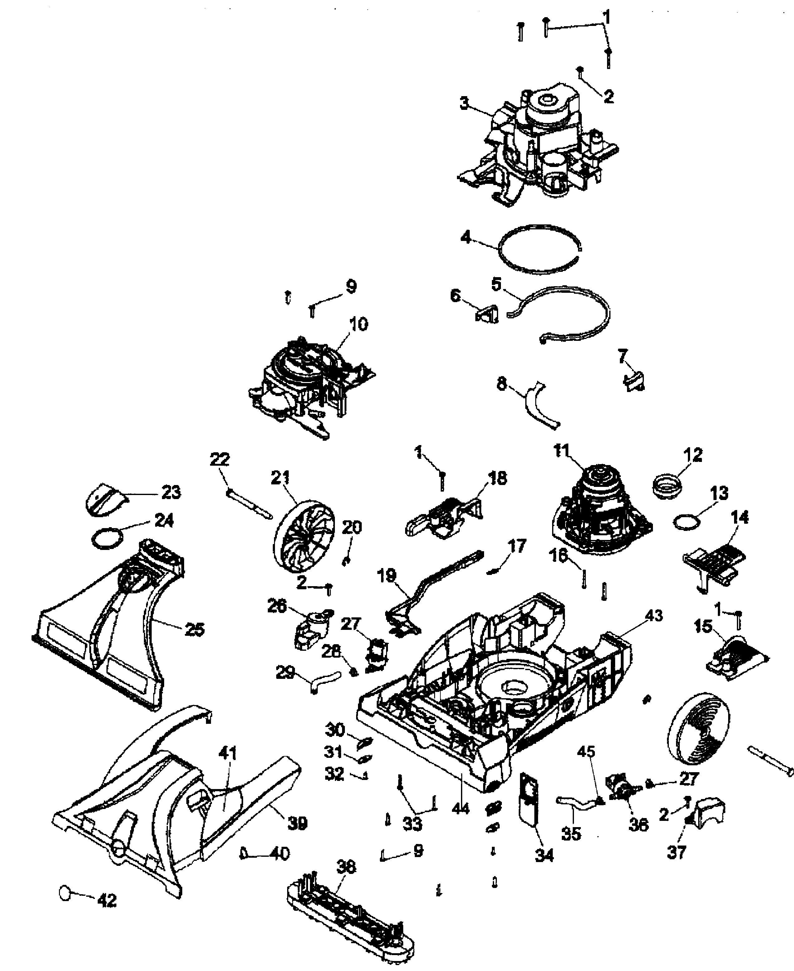 Hoover F7222-900 base diagram