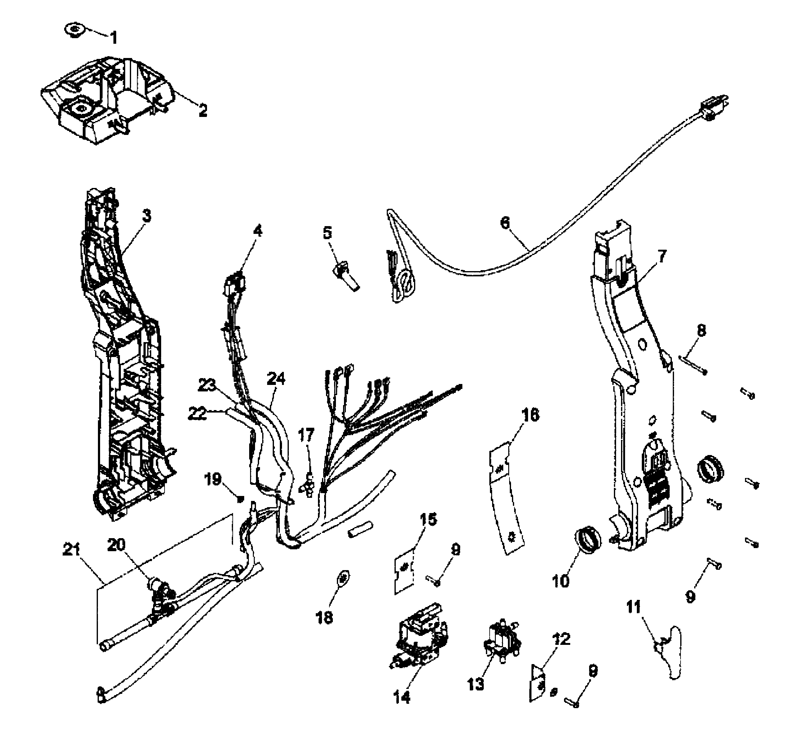 Hoover F7428-900 main body diagram