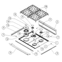 Dacor ER30GISCHLP grates diagram