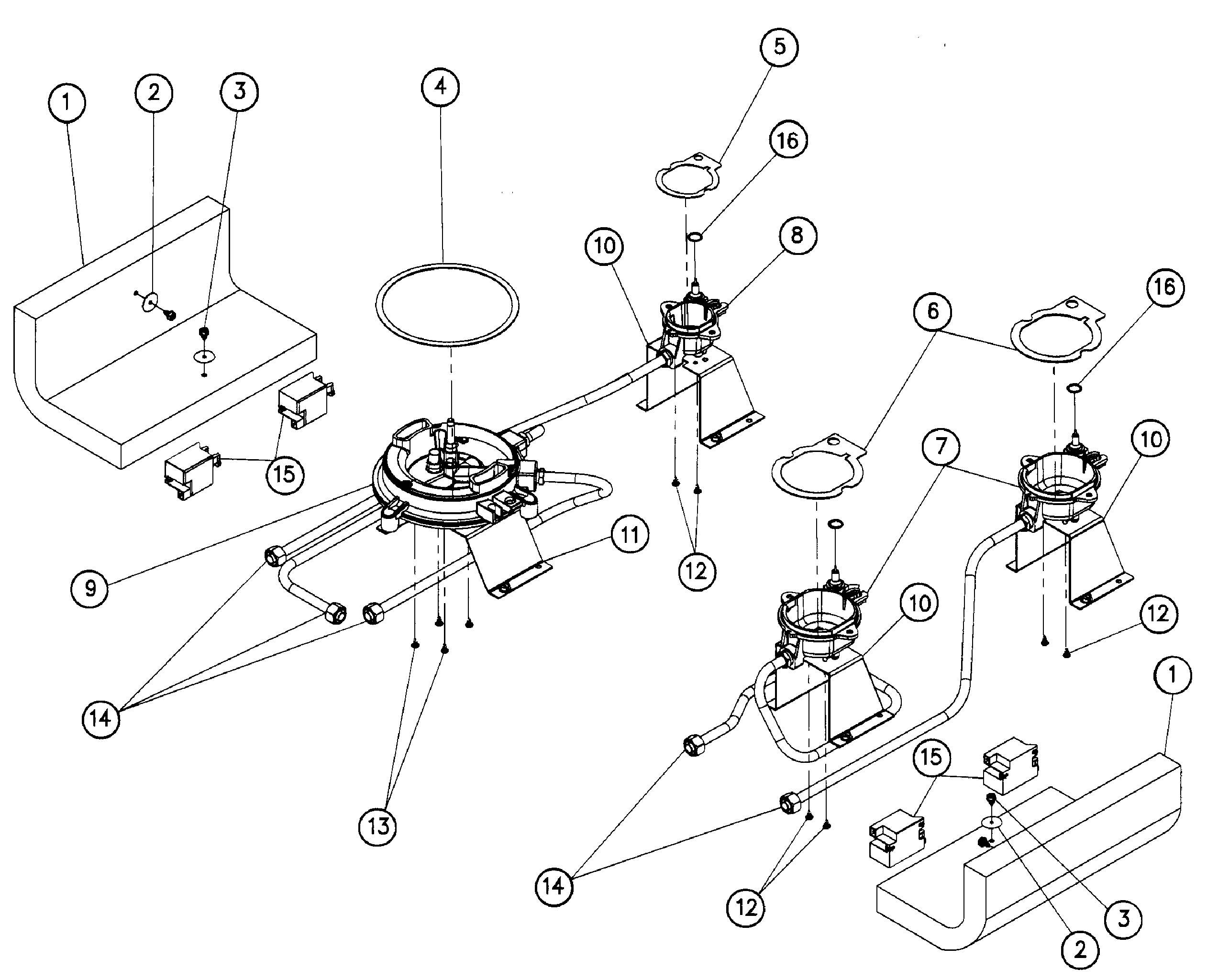 Dacor ER30GISCHLP burners diagram