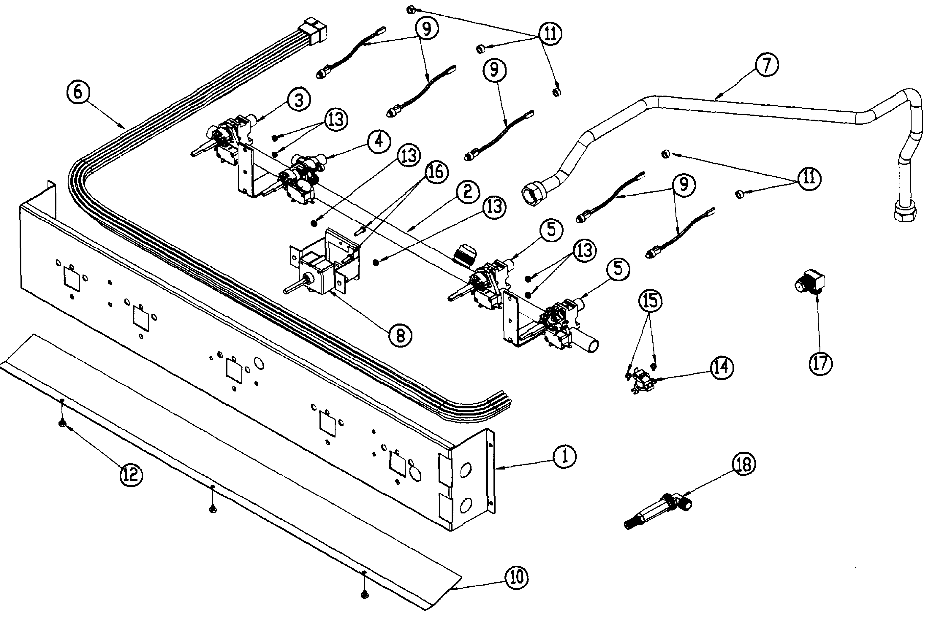 Dacor ER30GISCHLP manifold diagram