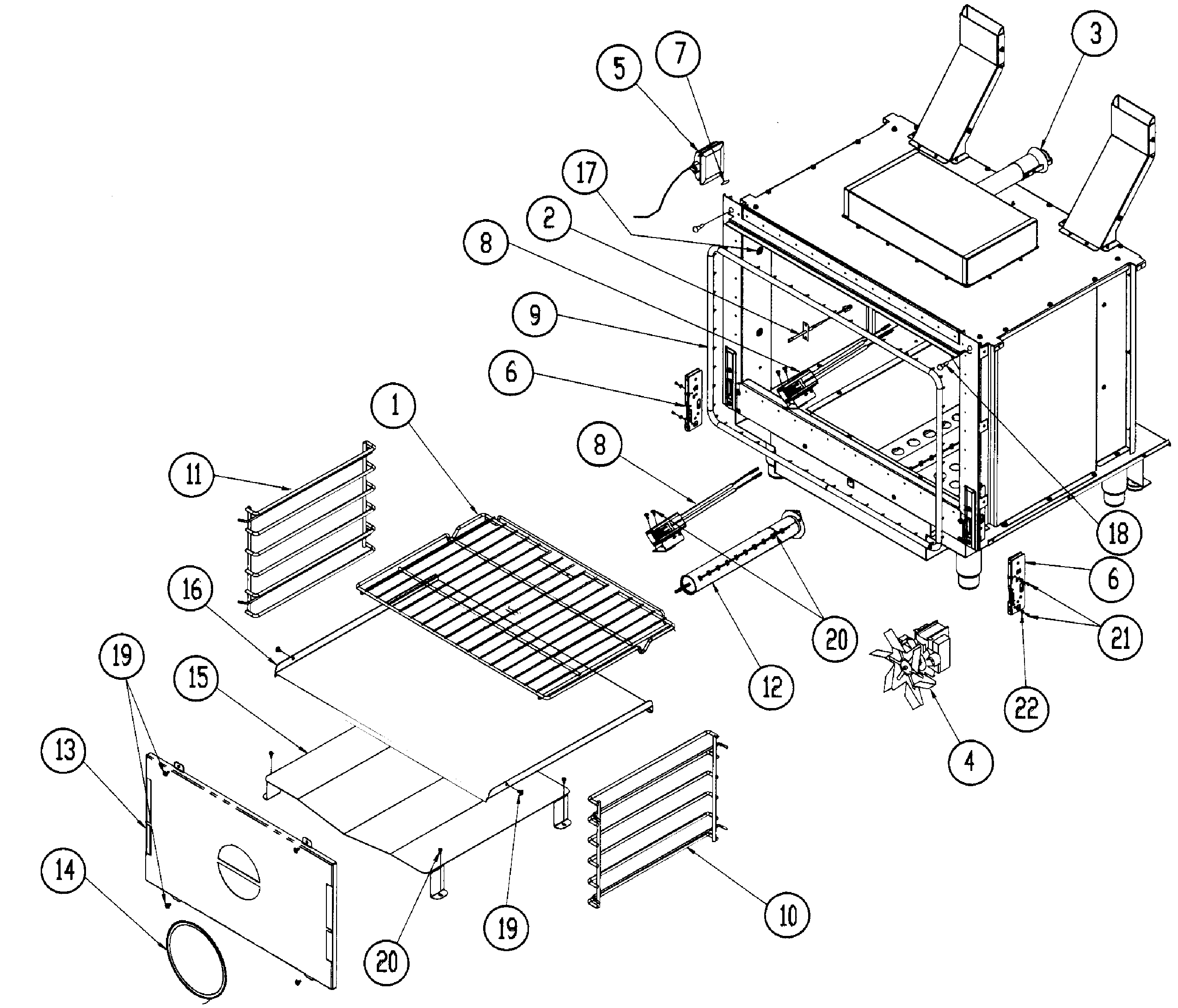 Dacor ER30GISCHLP oven diagram