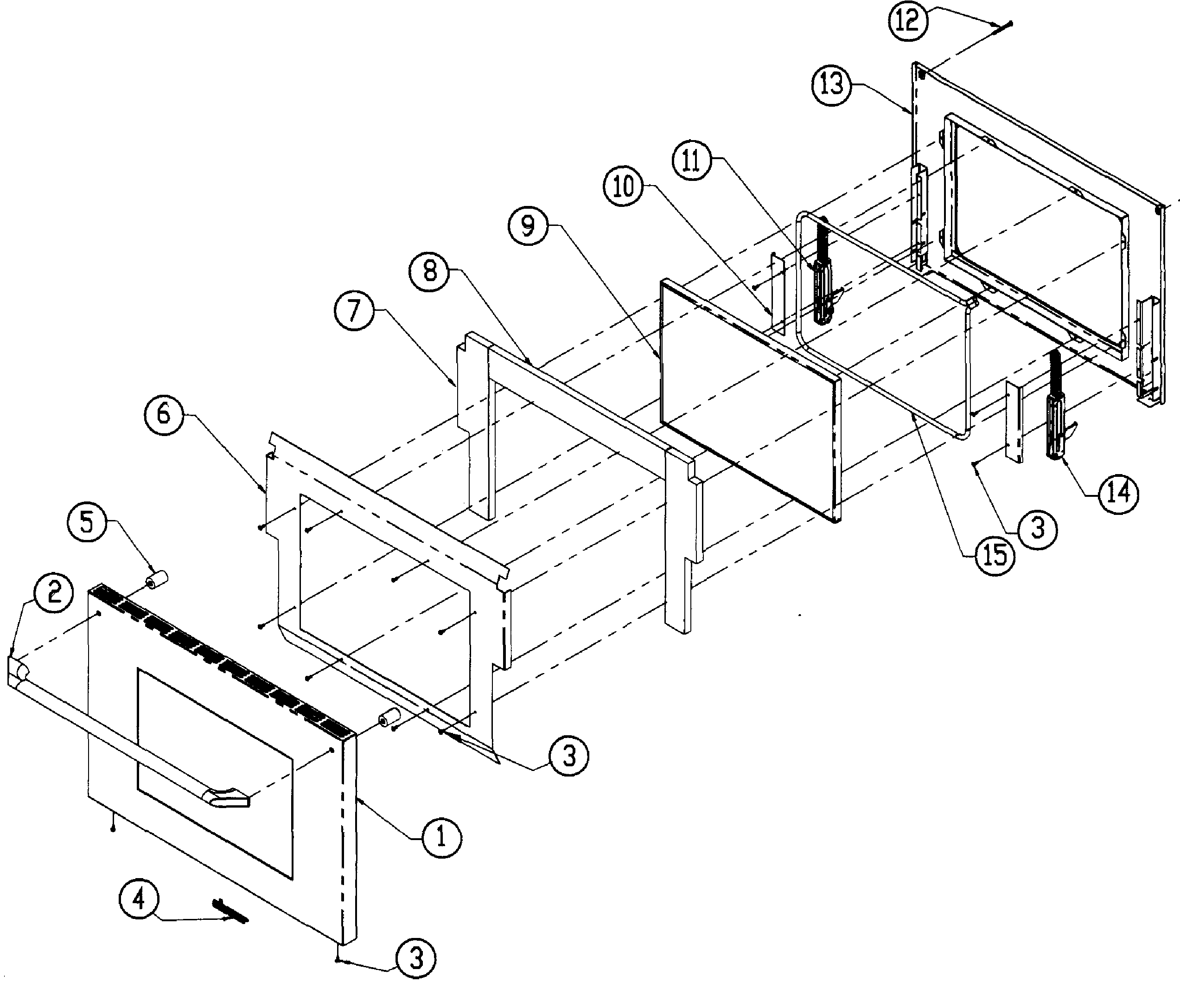Dacor ER30GISCHLP door diagram