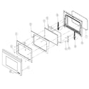 Dacor DR30DNGH door assy diagram