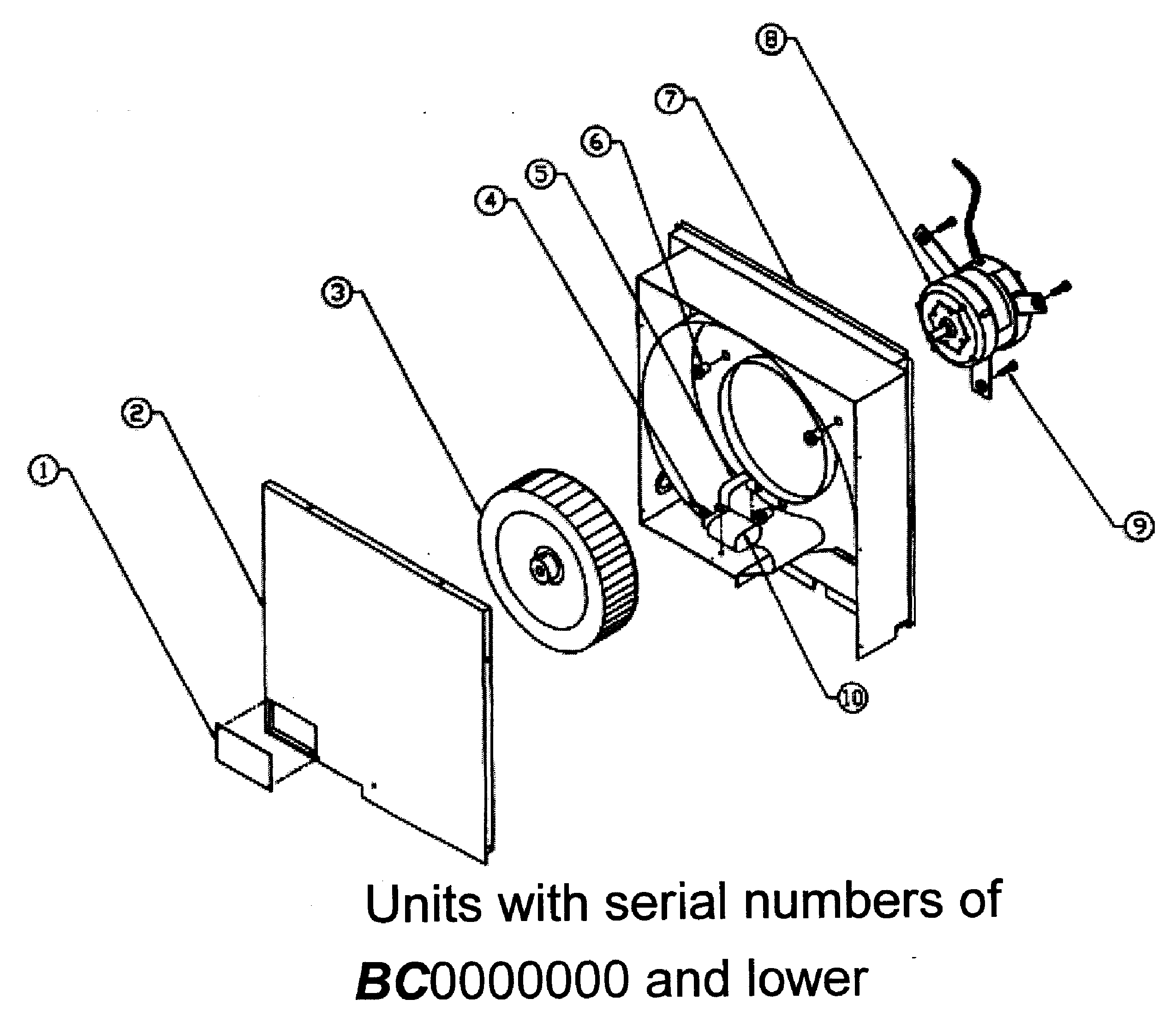 Dacor CABP3 vent system 1 diagram