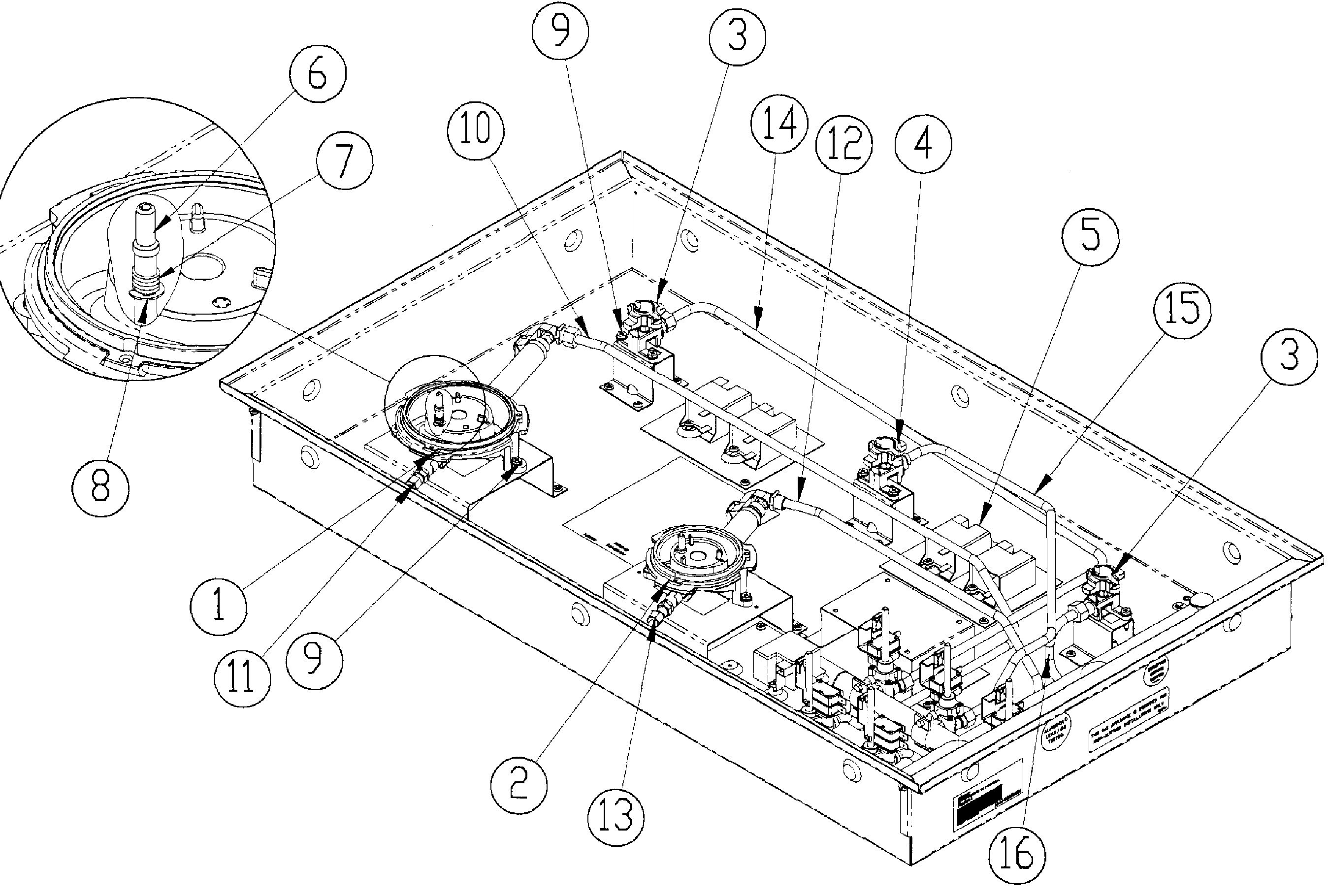 Dacor RGC365SNGH spark module diagram