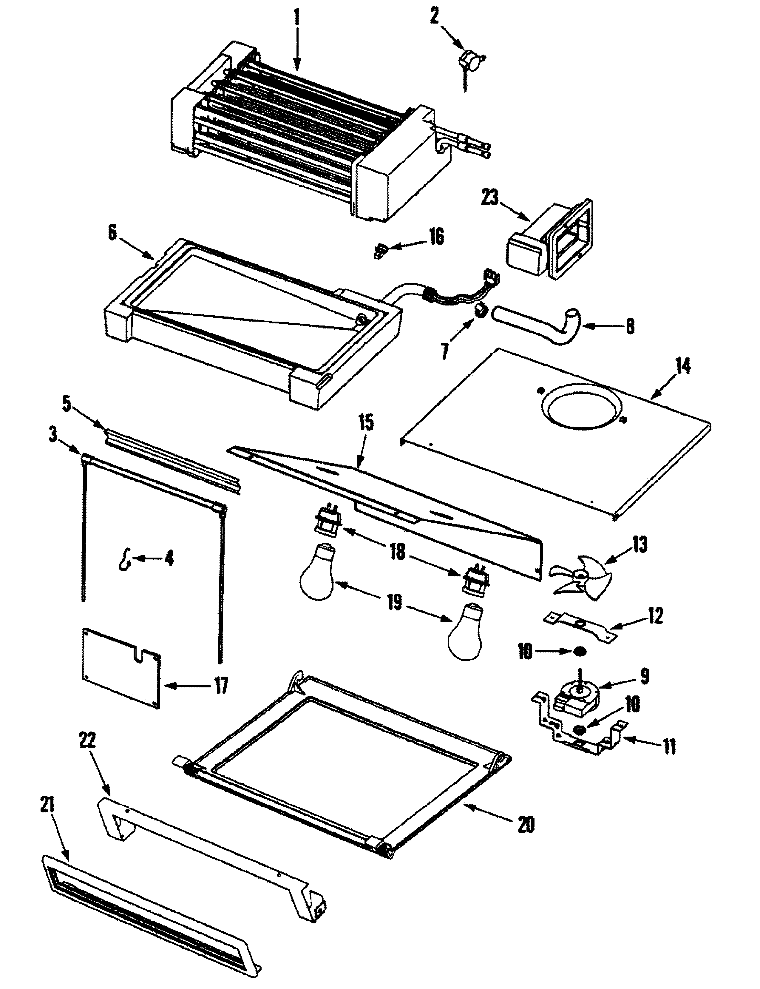 Dacor EF42BDCBSS evaporator diagram