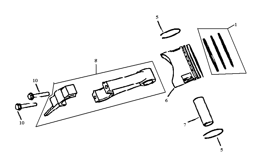 All Power APG3090 piston assy diagram