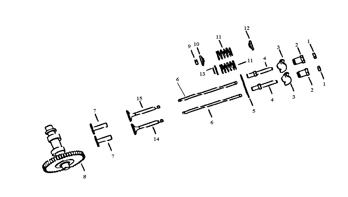 All Power APG3090 cam shaft assy diagram