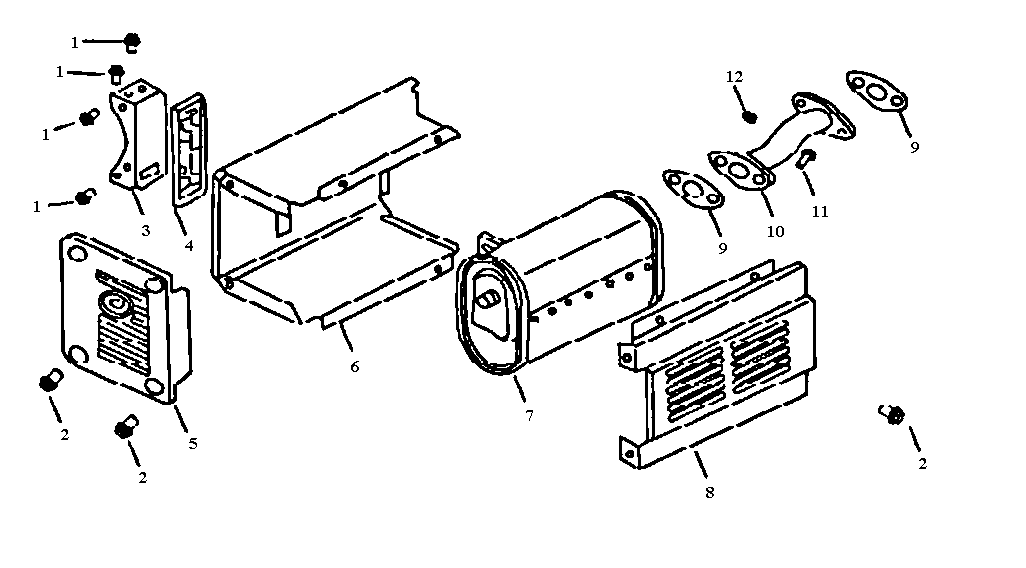 All Power APG3090 muffler assy diagram