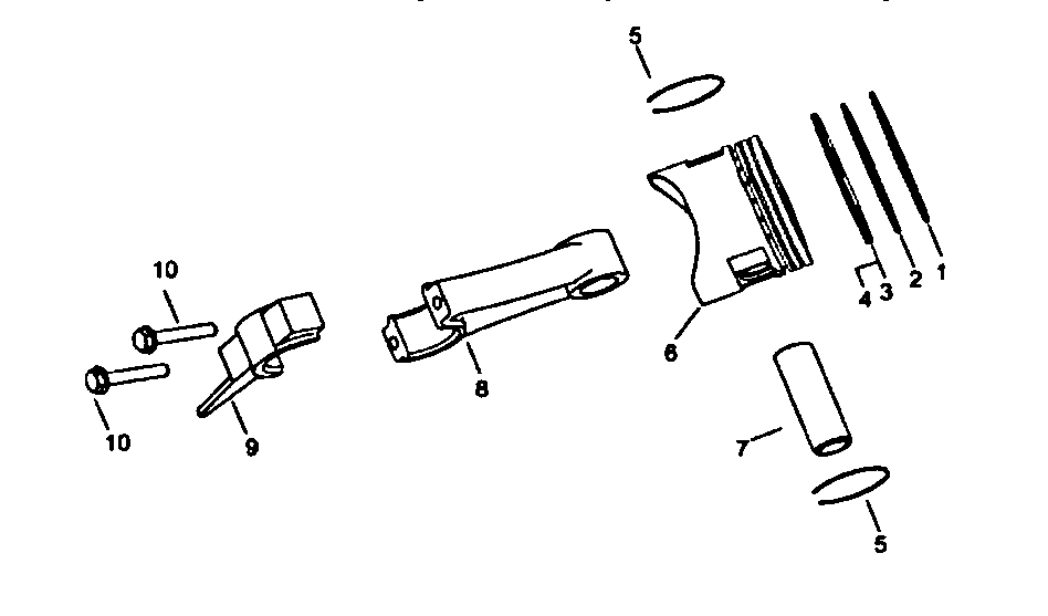 King-Craft 5276-3250W piston assy diagram