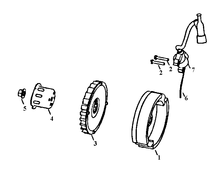 King-Craft 5276-3250W flywheel assy diagram