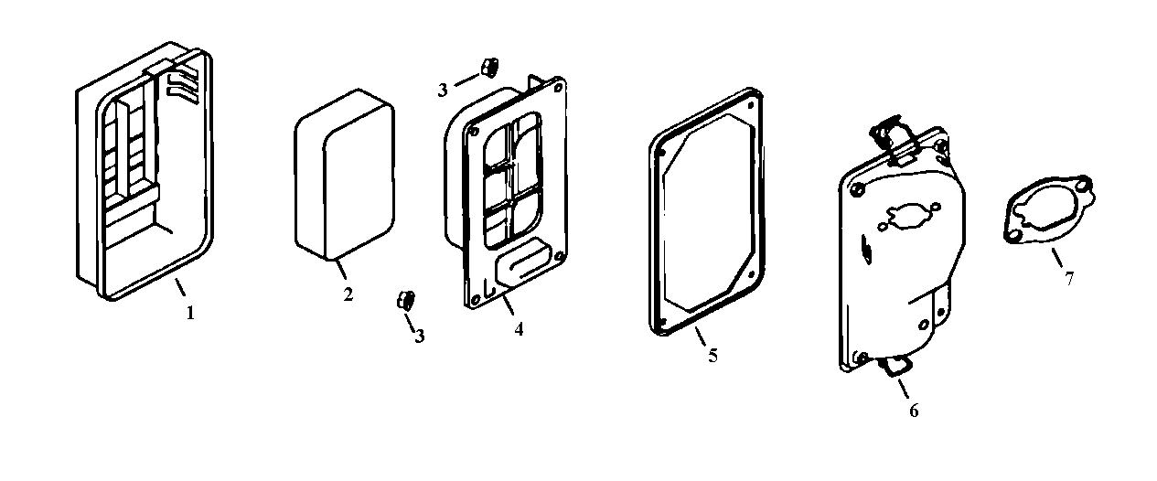 King-Craft 5276-3250W air cleaner assy diagram