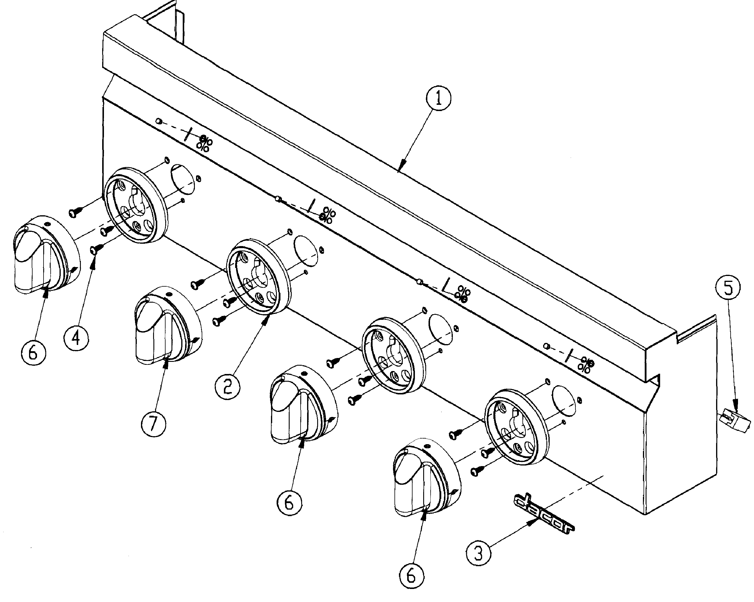 Dacor DRT304SNG control panel diagram