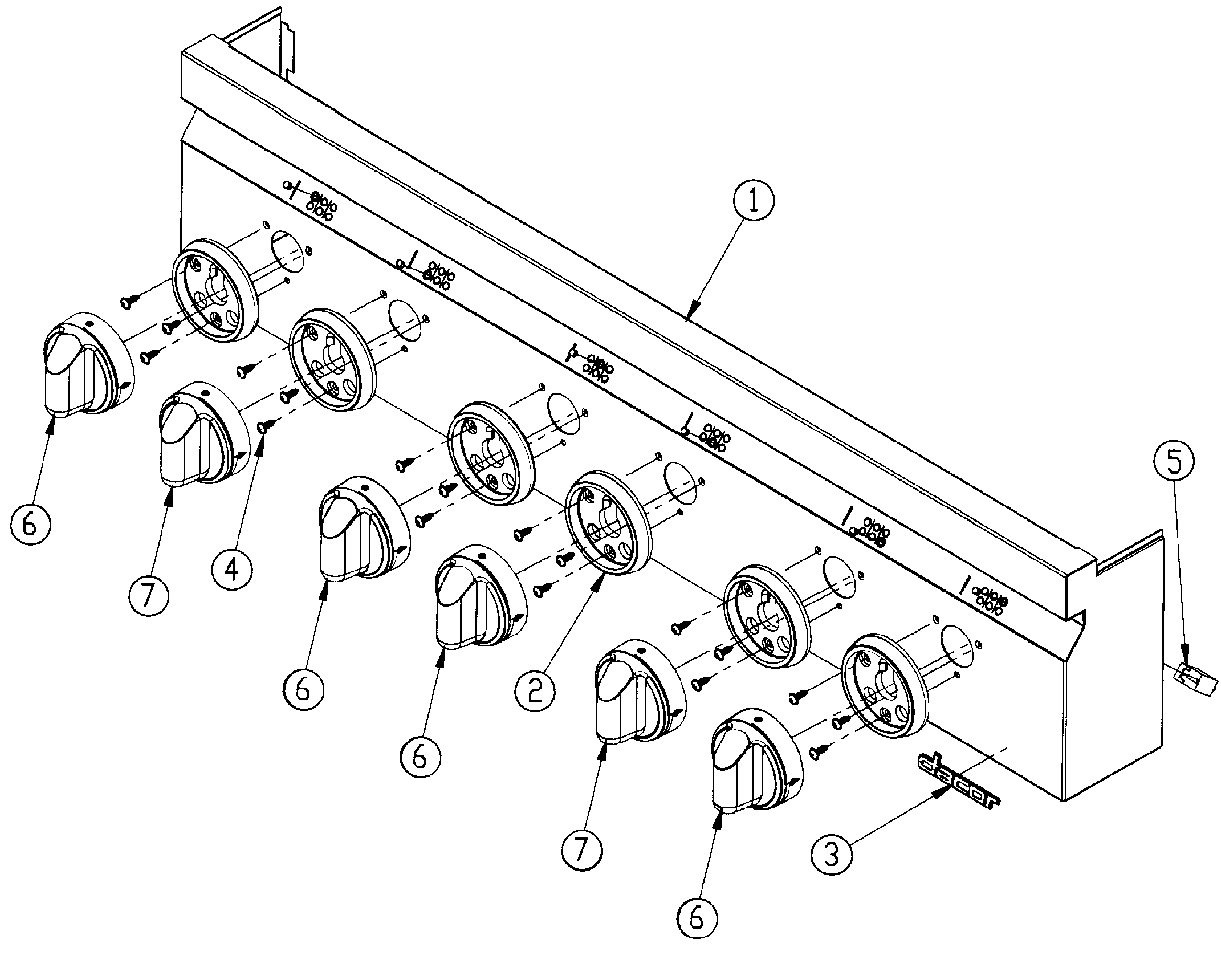 Dacor DRT366SNG control panel diagram