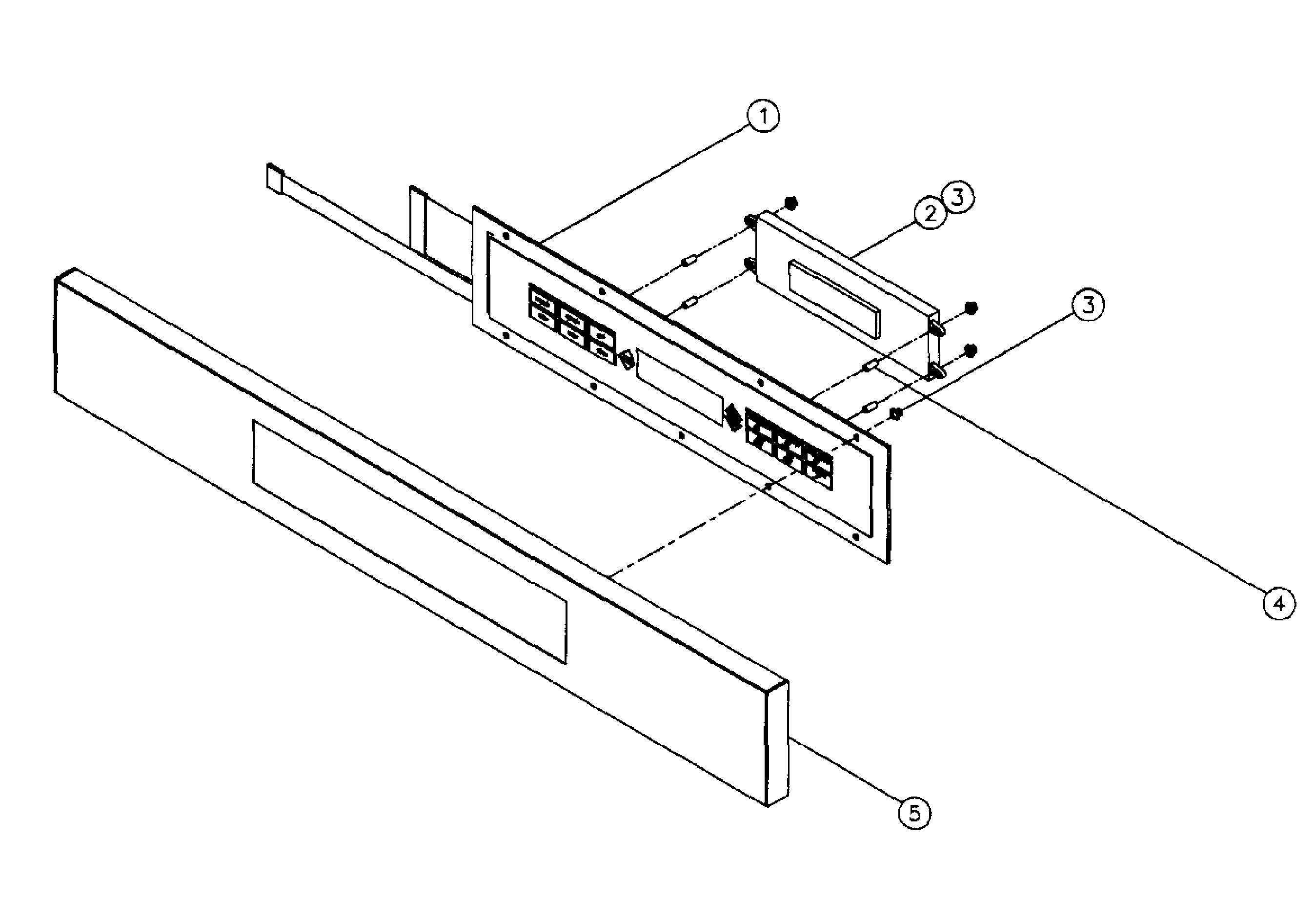 Dacor ECS136SBR bezel assy diagram