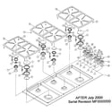 Dacor SGM466R top assy diagram