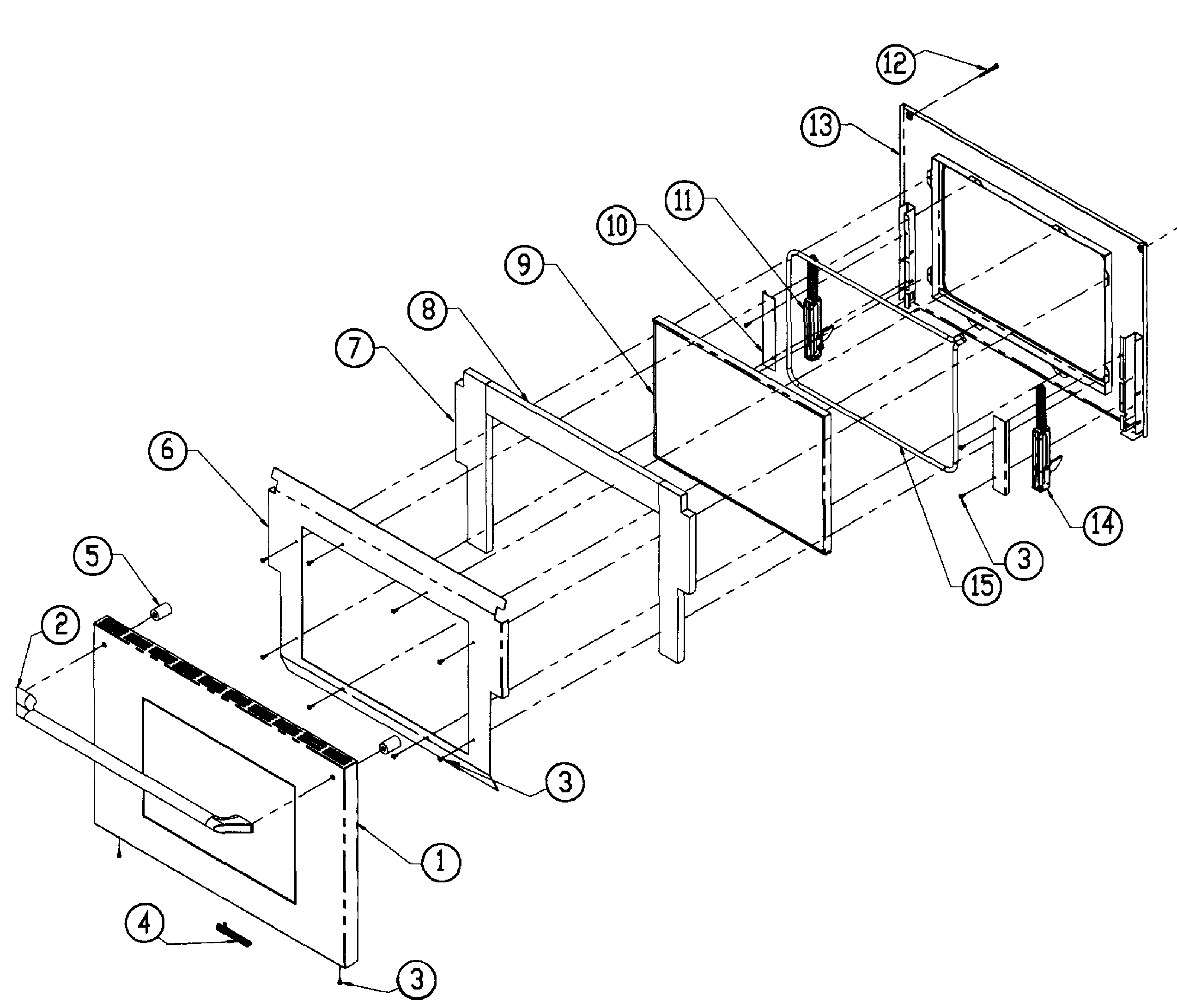 Dacor ER30GSCHNGH door assy diagram