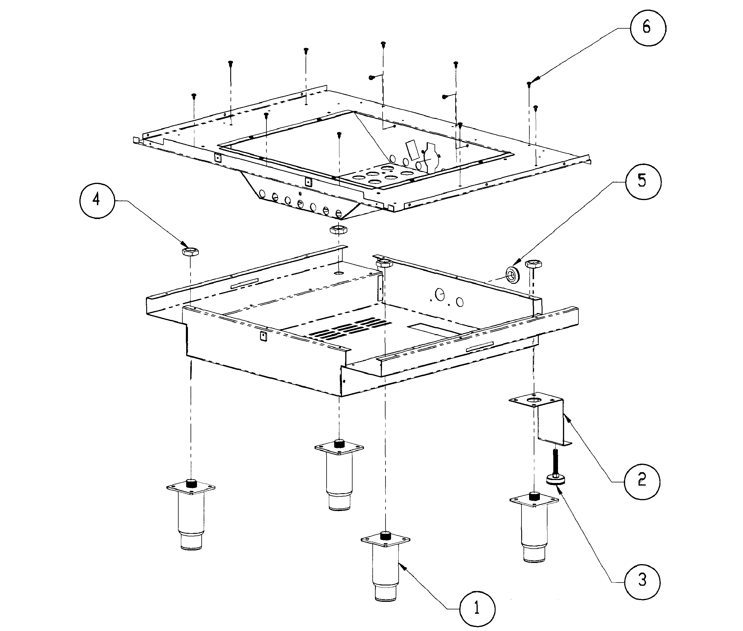 Dacor ER30GSCHNGH base assy diagram