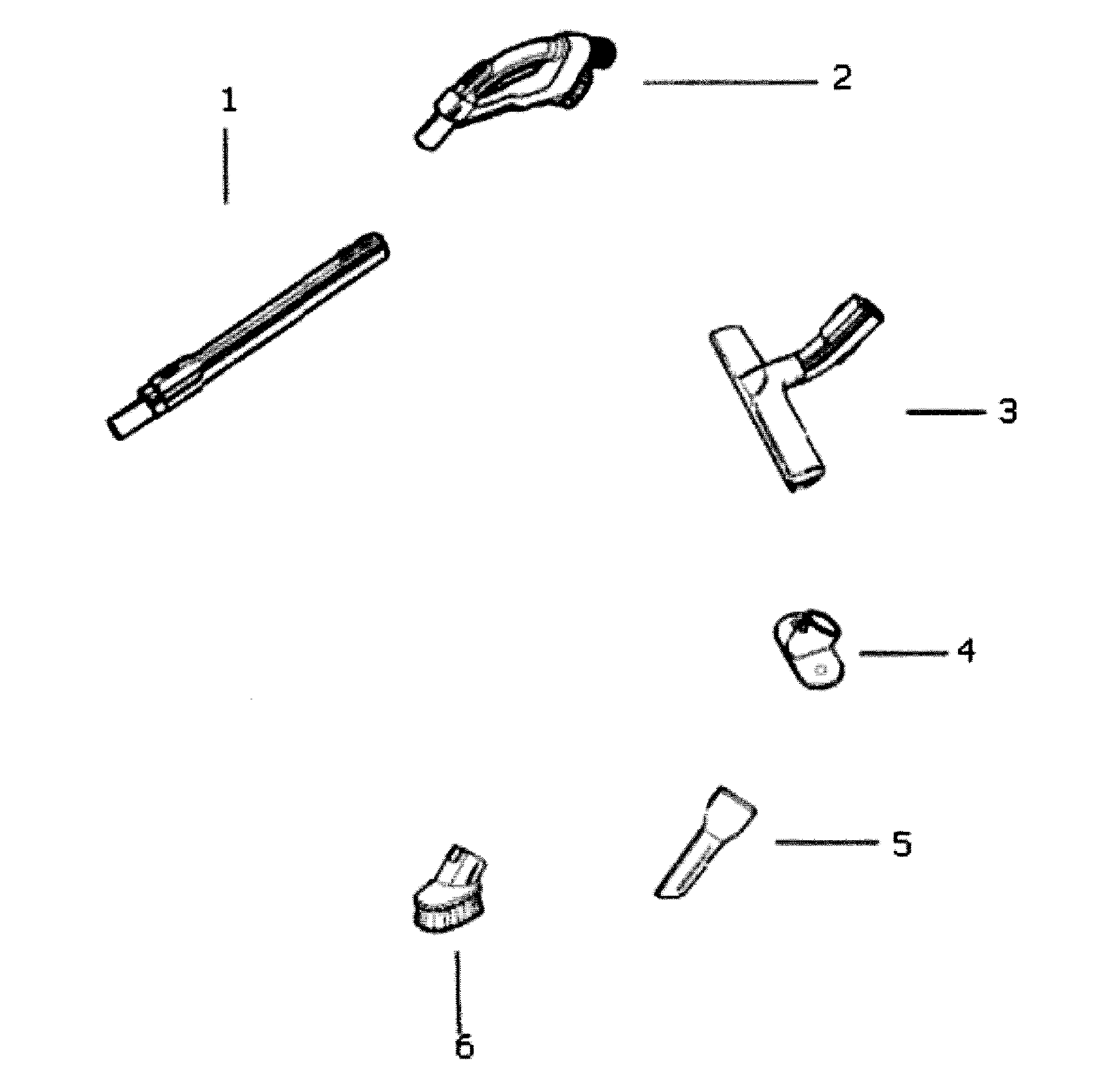 Electrolux EL4300A accessories diagram