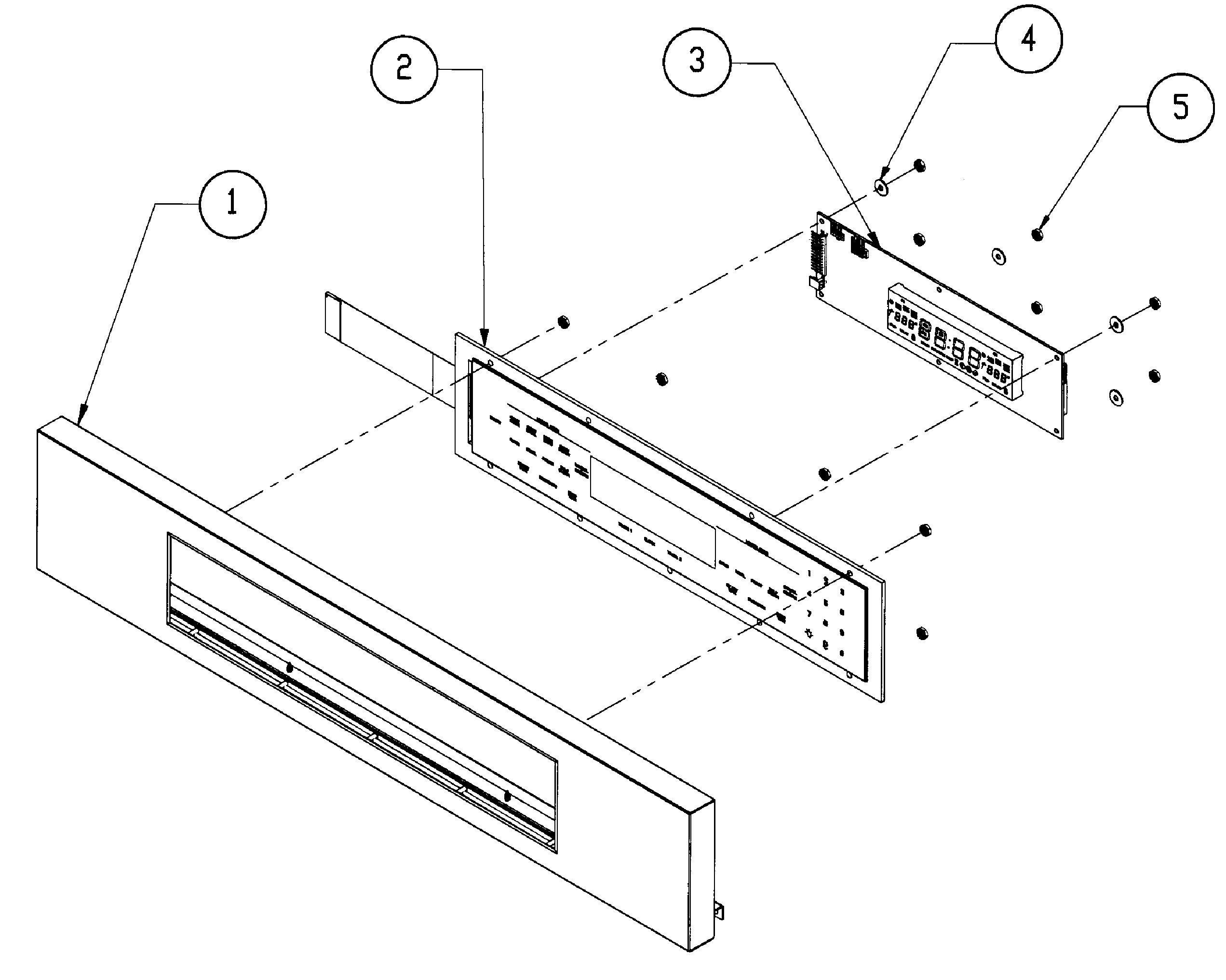 Dacor EORS136SCH bazel assy diagram