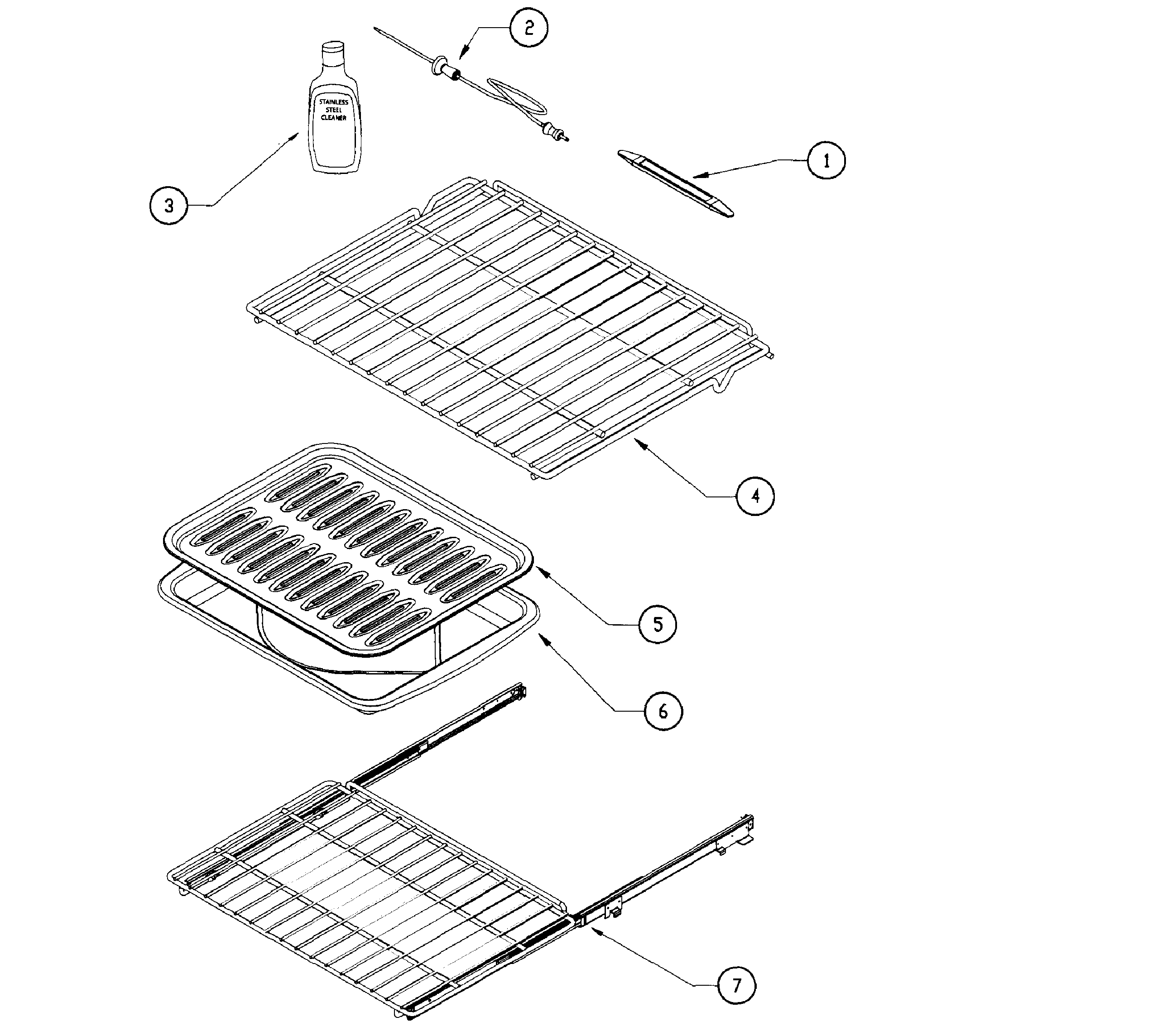 Dacor EORS136SCH accessories diagram