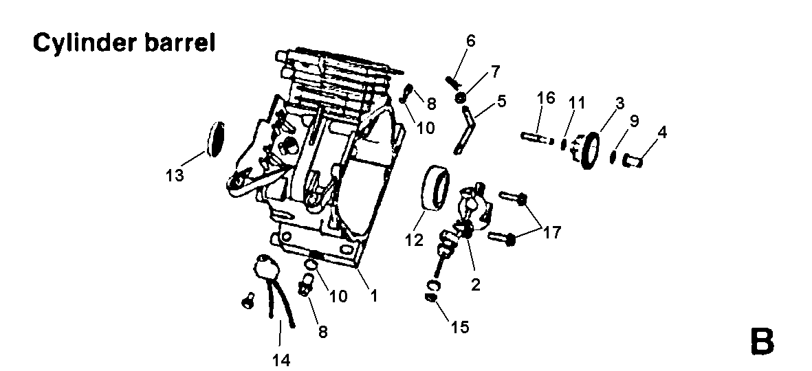 All Power APG3008 cylinder barrel diagram