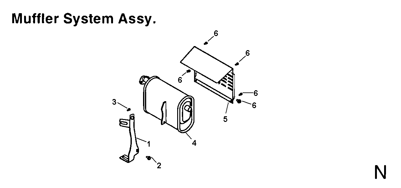 All Power APG3008 muffler diagram