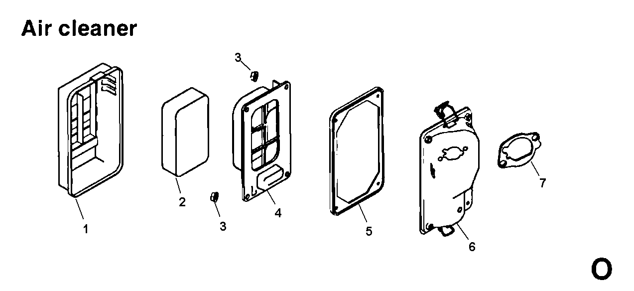 All Power APG3008 air cleaner diagram