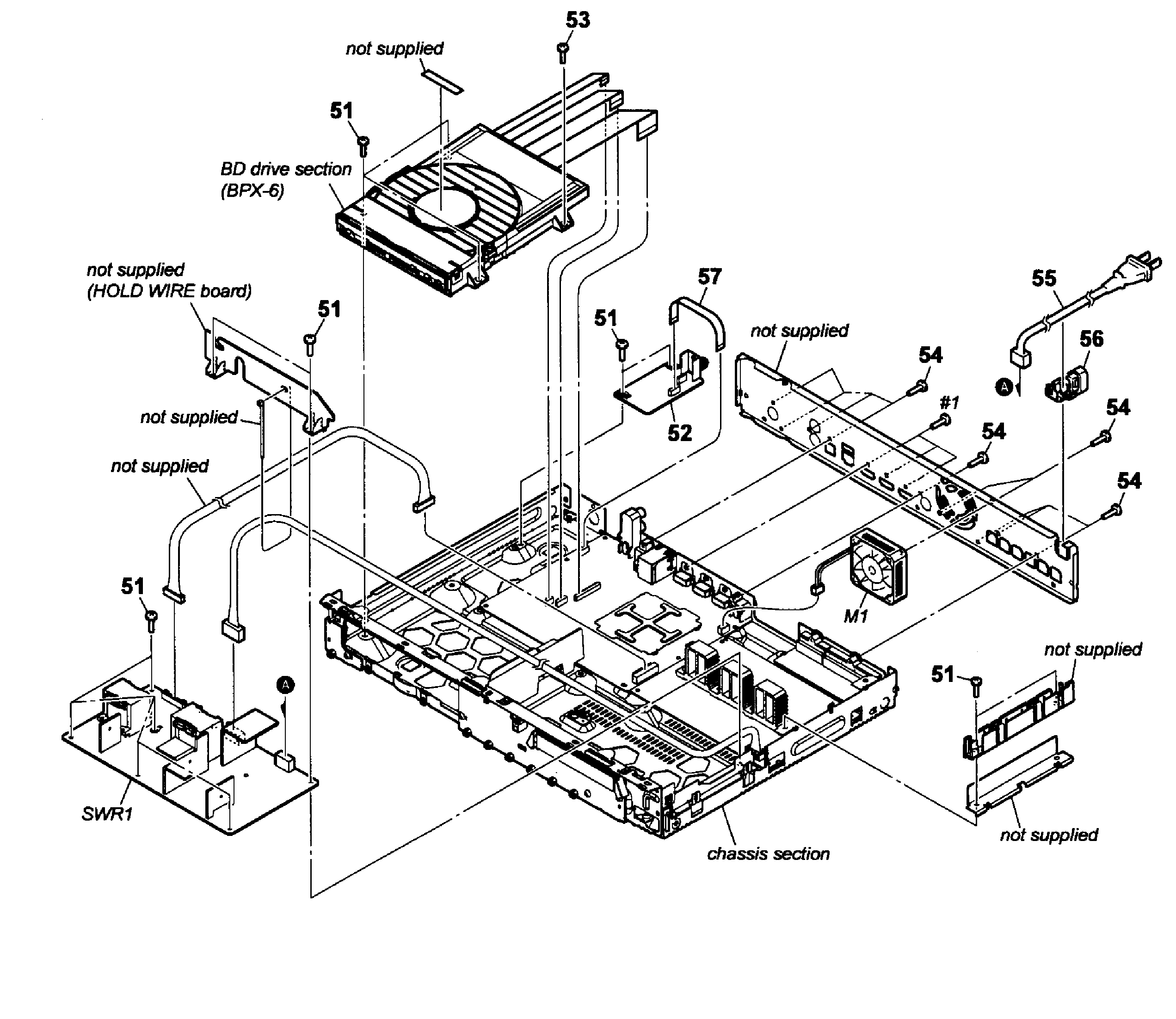 Sony HBD-E280 power block diagram