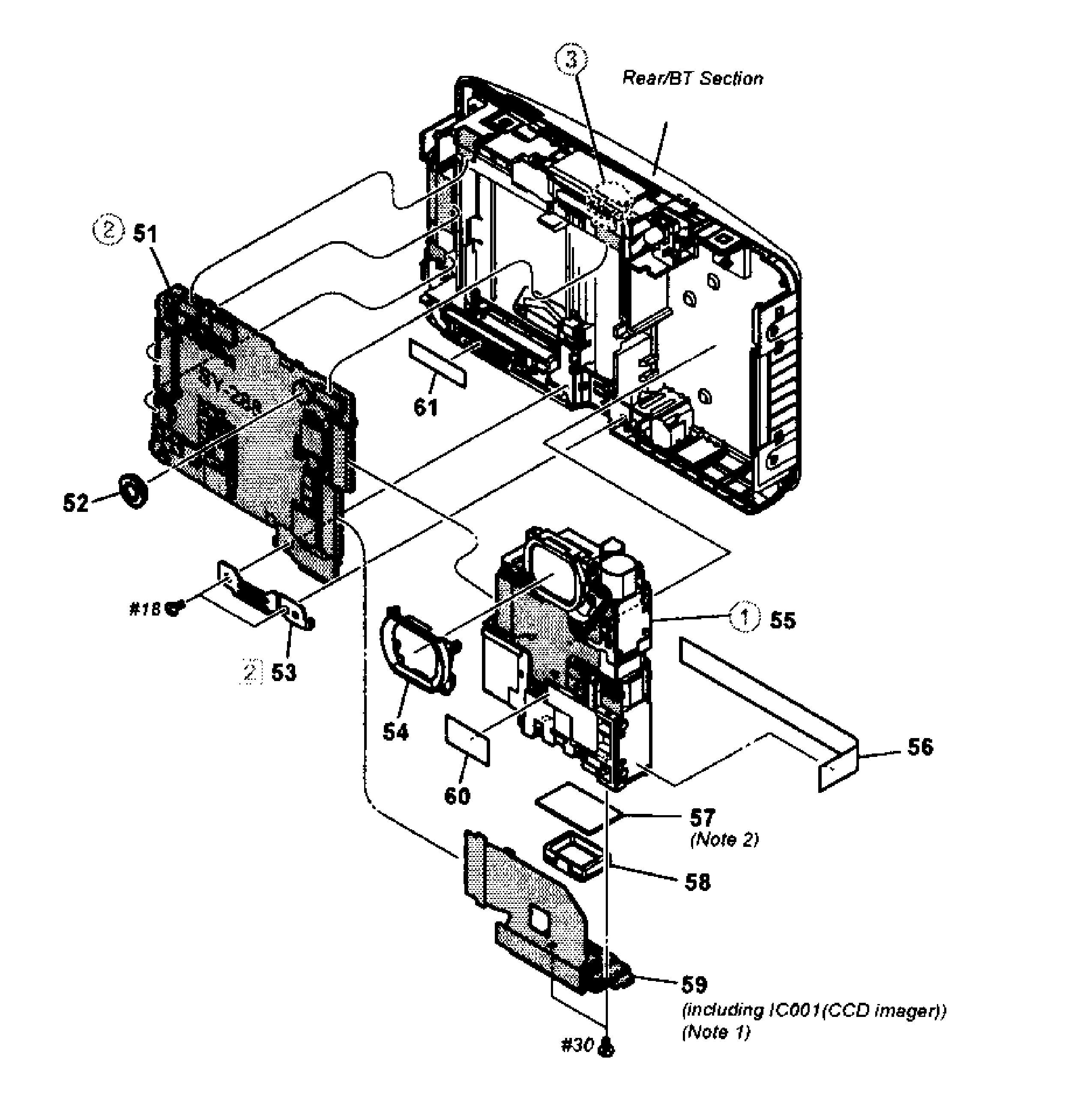 Sony DSC-T110G main assy diagram