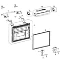 Samsung RFG297ABBP/XAA freezer door diagram