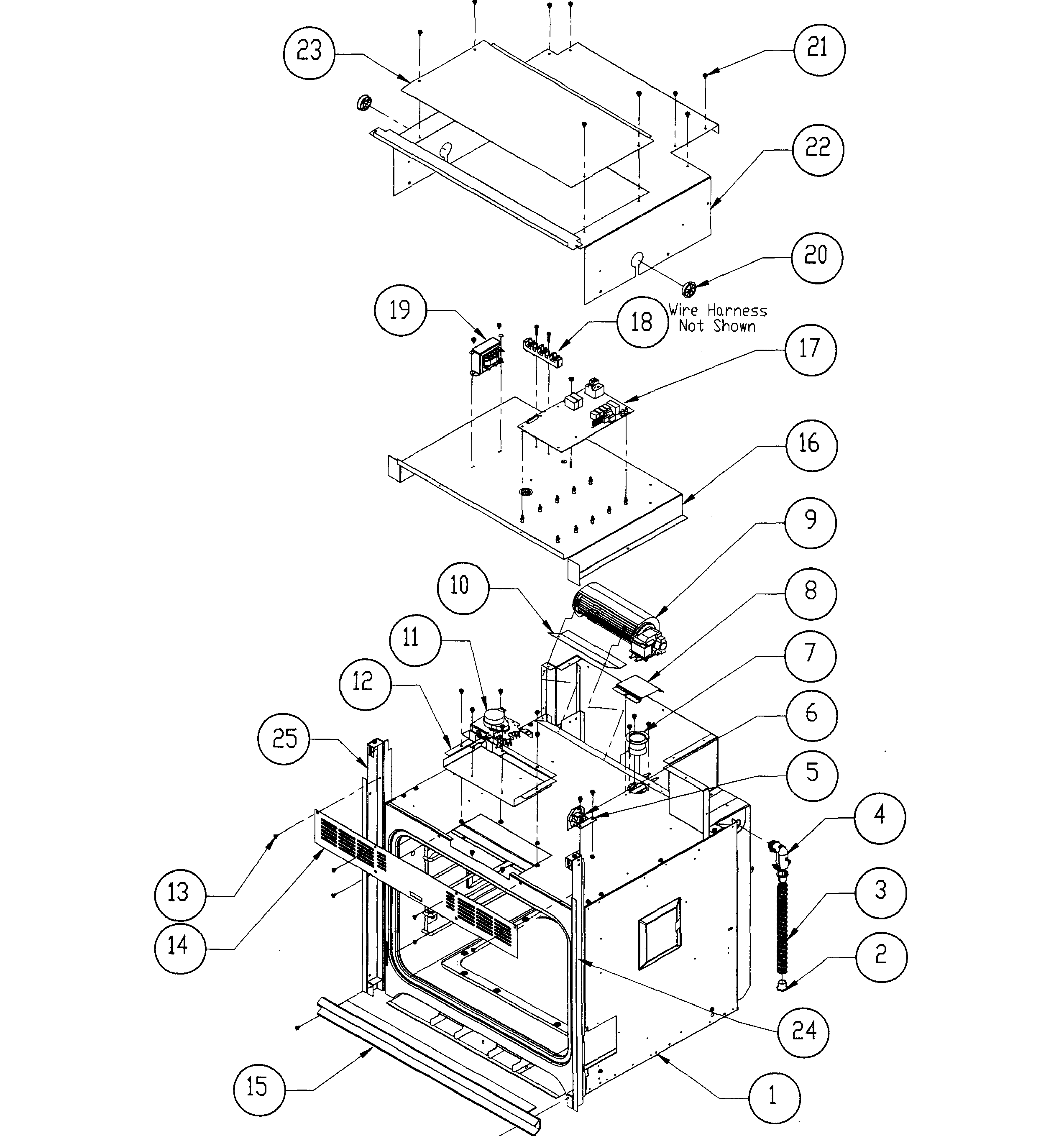 Dacor EORS127SCH oven assy diagram