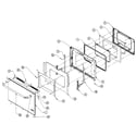 Dacor EORS130B door assy diagram