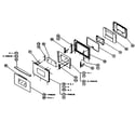 Dacor CPS227 door assy diagram