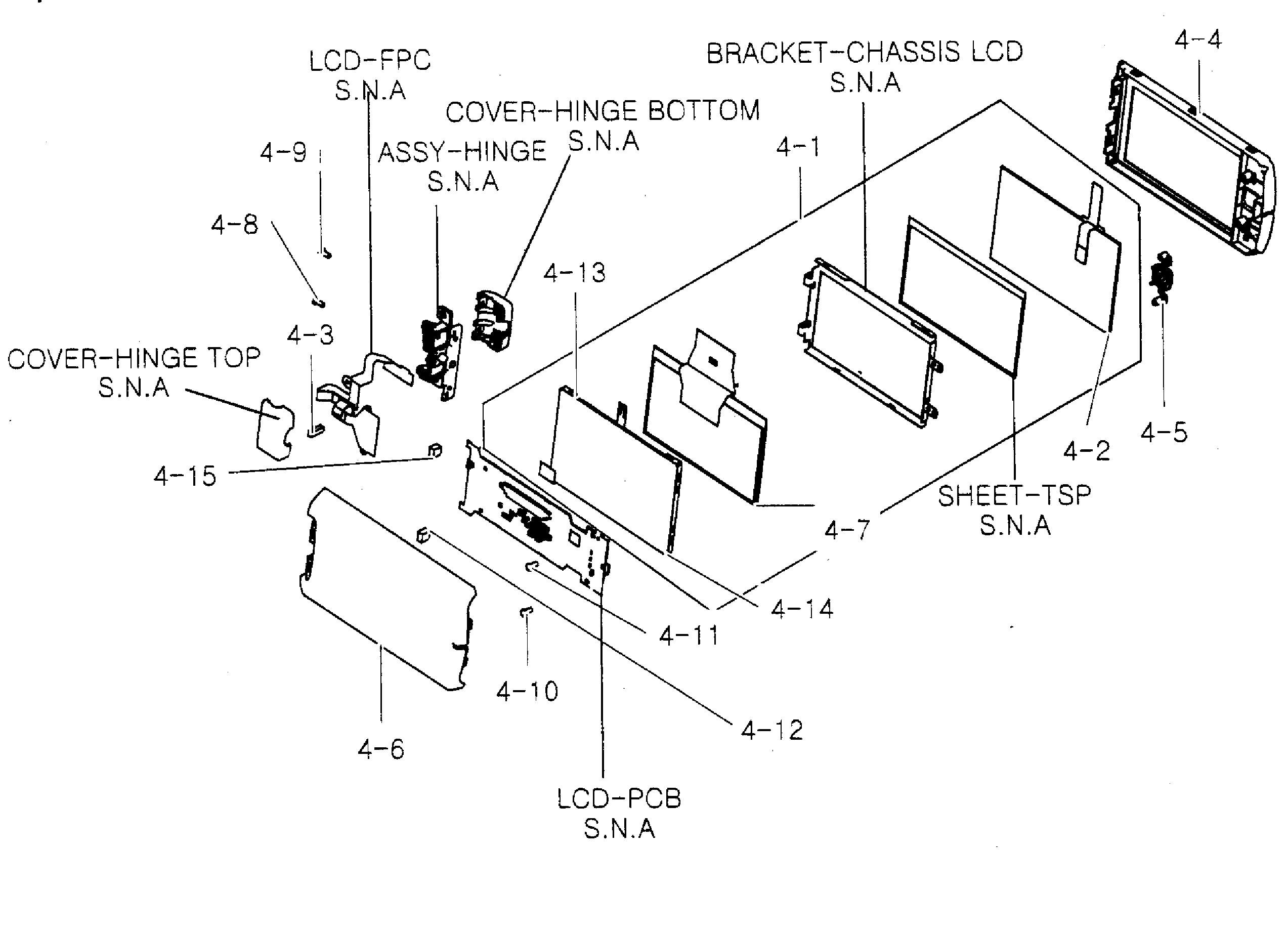 Samsung HMX-Q10BN/XAA lcd assy diagram