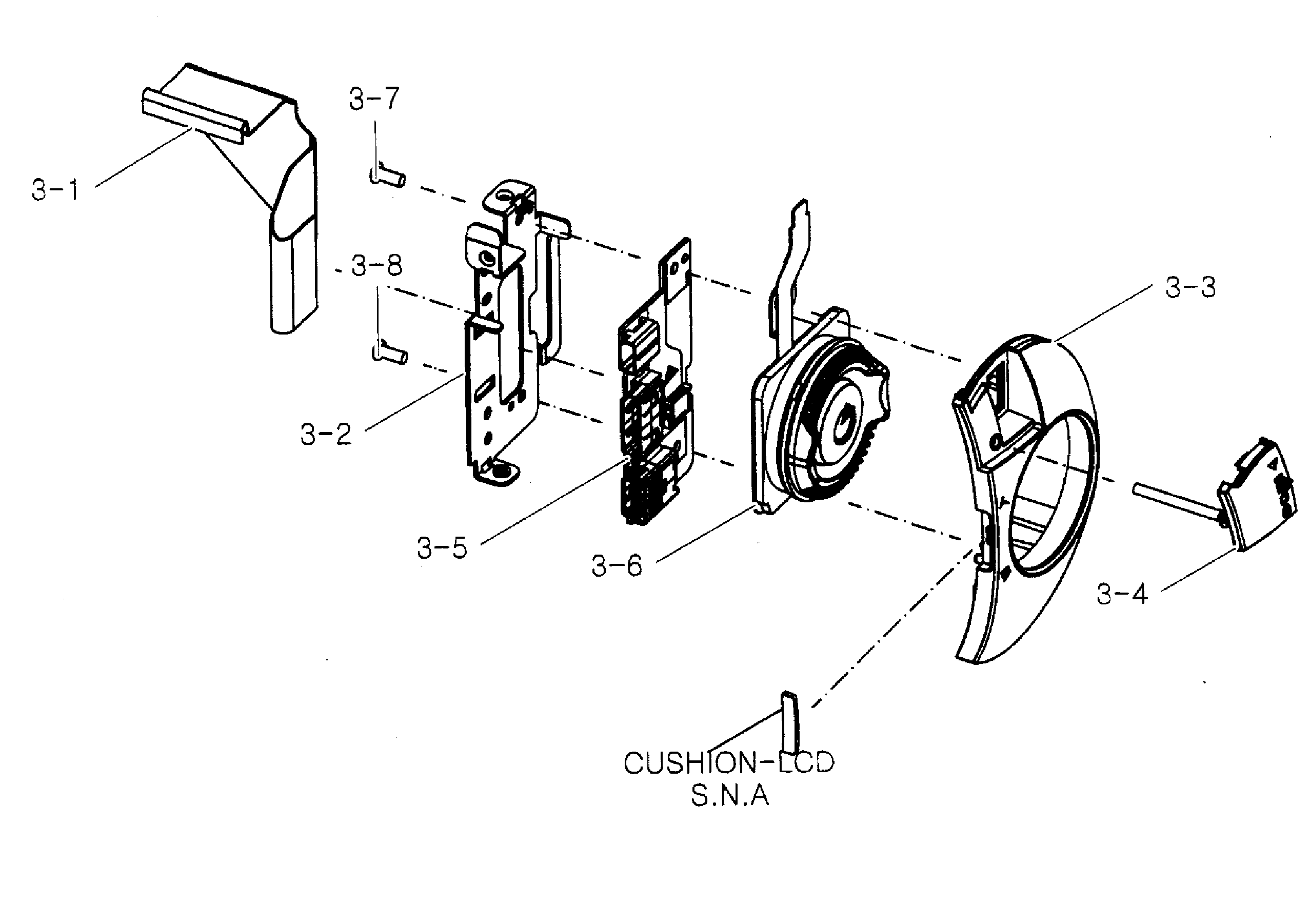 Samsung HMX-Q10BN/XAA rear assy diagram