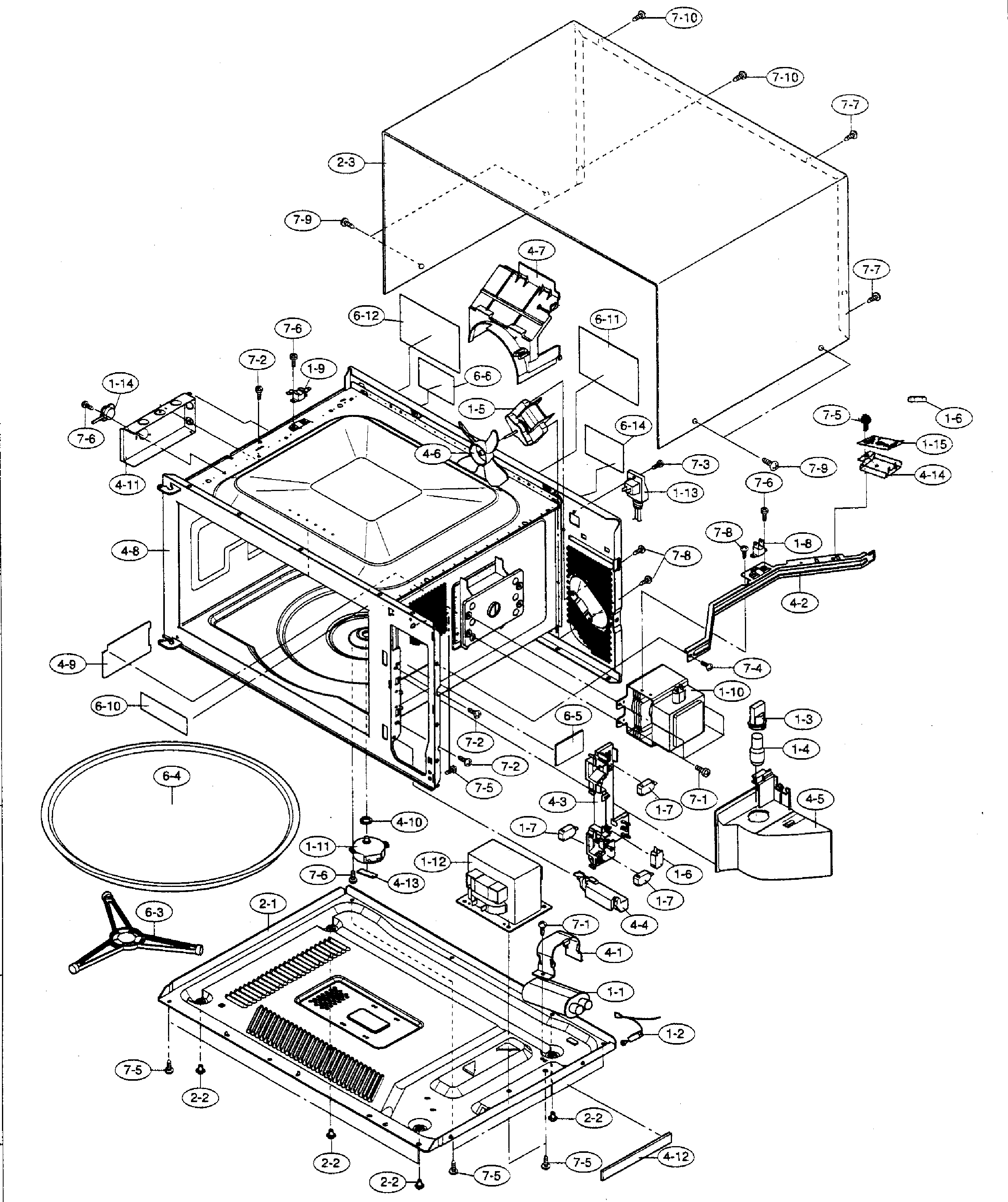 Viking Range VMOS200SS cabinet parts diagram