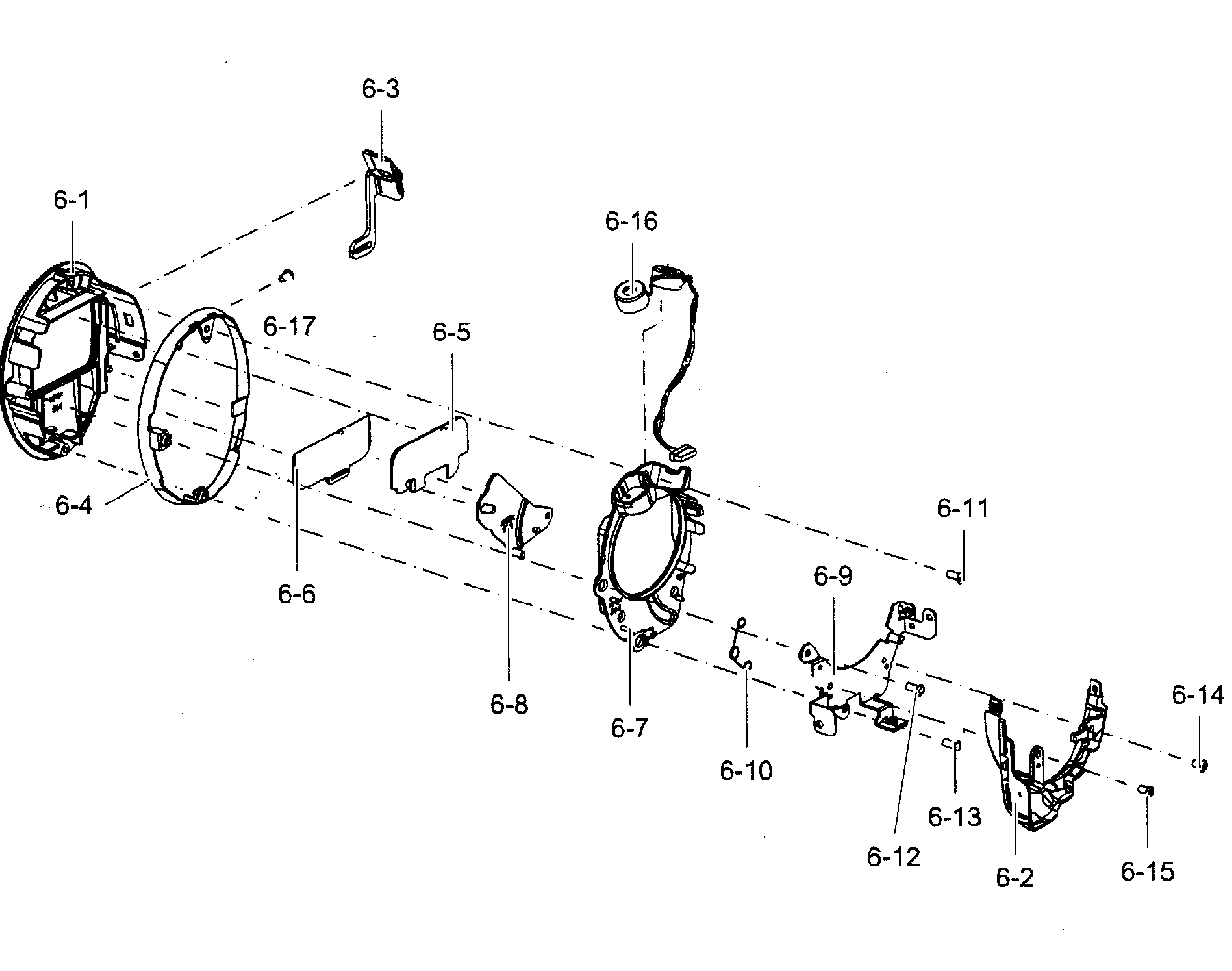 Samsung SMX-F50BN/XAA front assy diagram