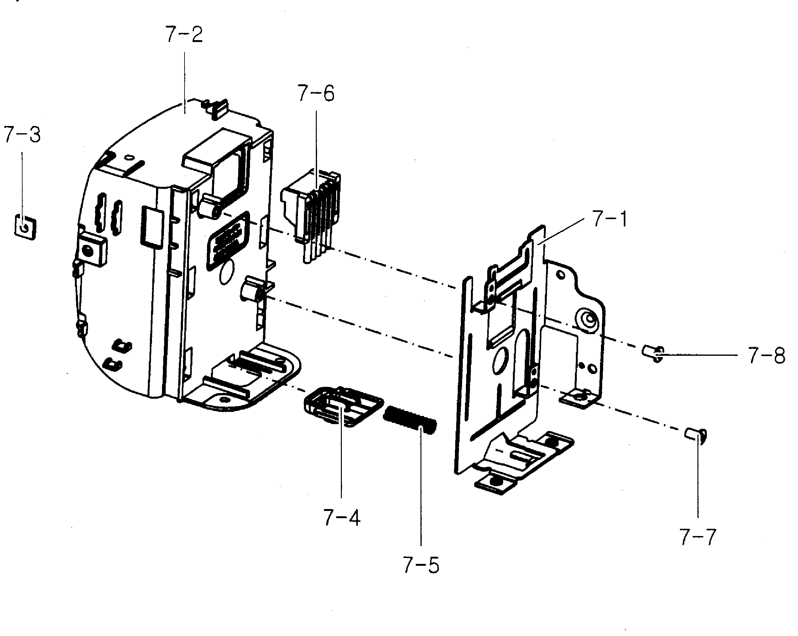 Samsung SMX-F50BN/XAA rear assy diagram