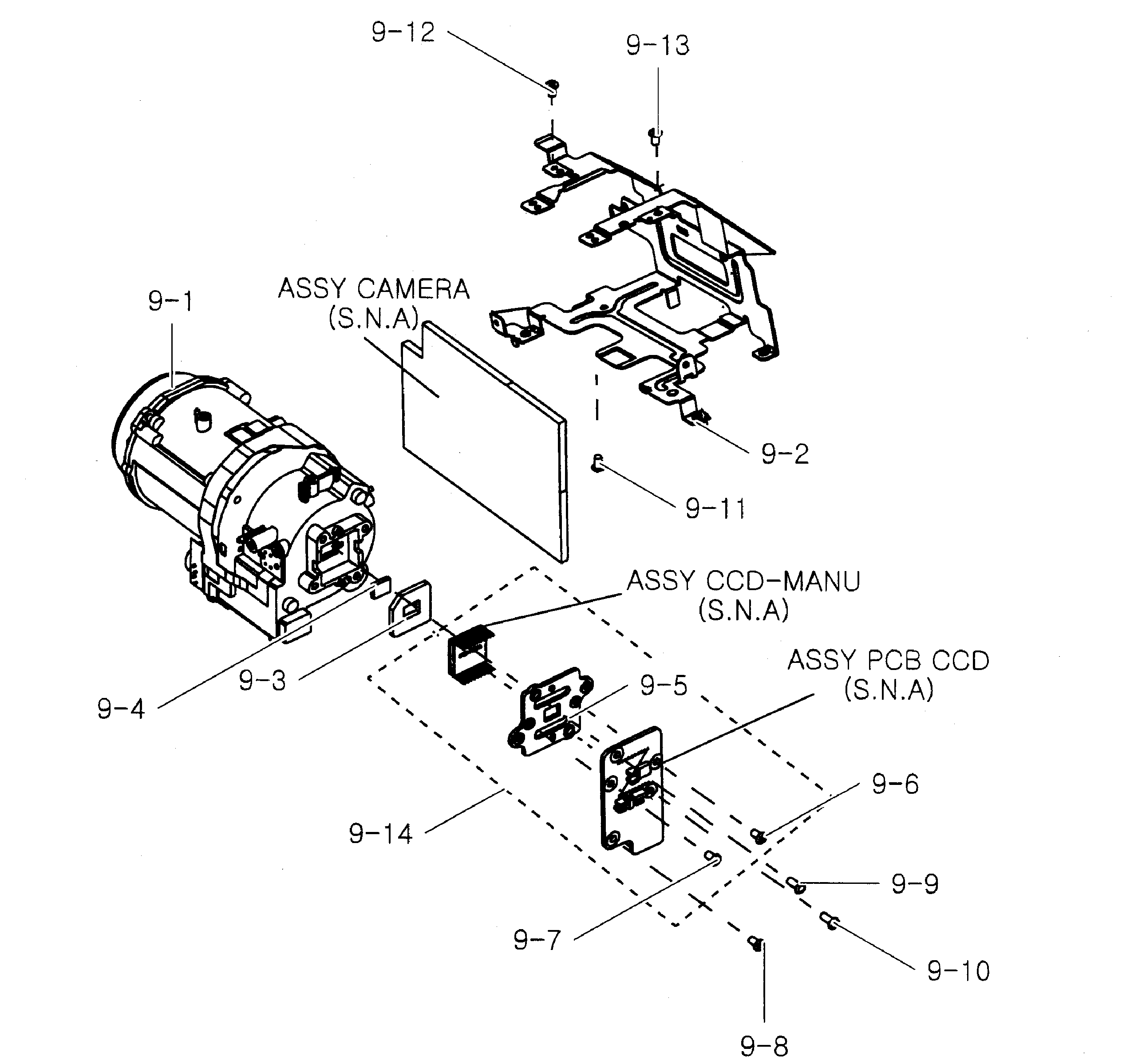Samsung SMX-F50BN/XAA lens assy diagram